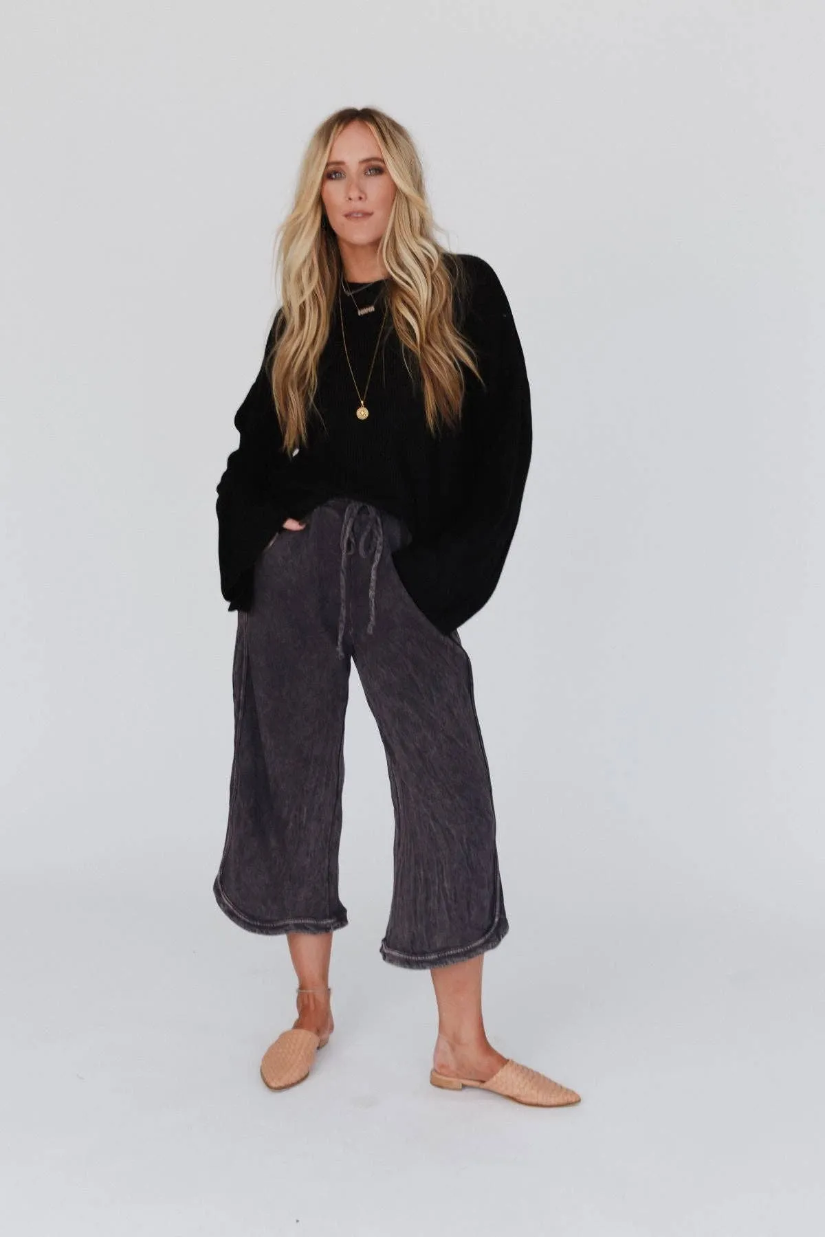 So Comfy Wide Leg Pant Cropped