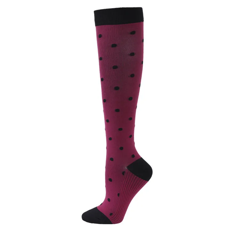 Sports Compression Socks Pattern Stretch Stockings