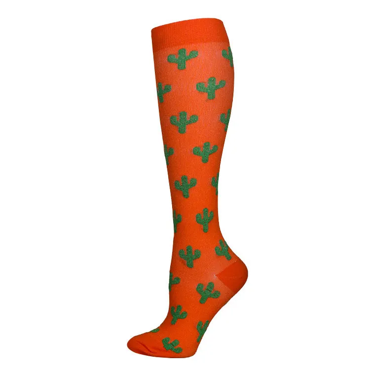 Sports Compression Socks Pattern Stretch Stockings