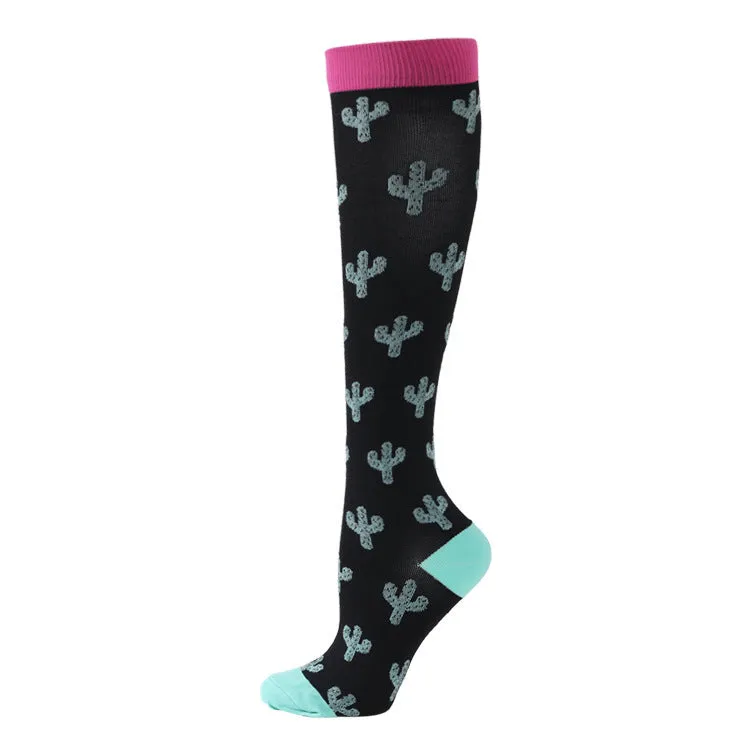 Sports Compression Socks Pattern Stretch Stockings