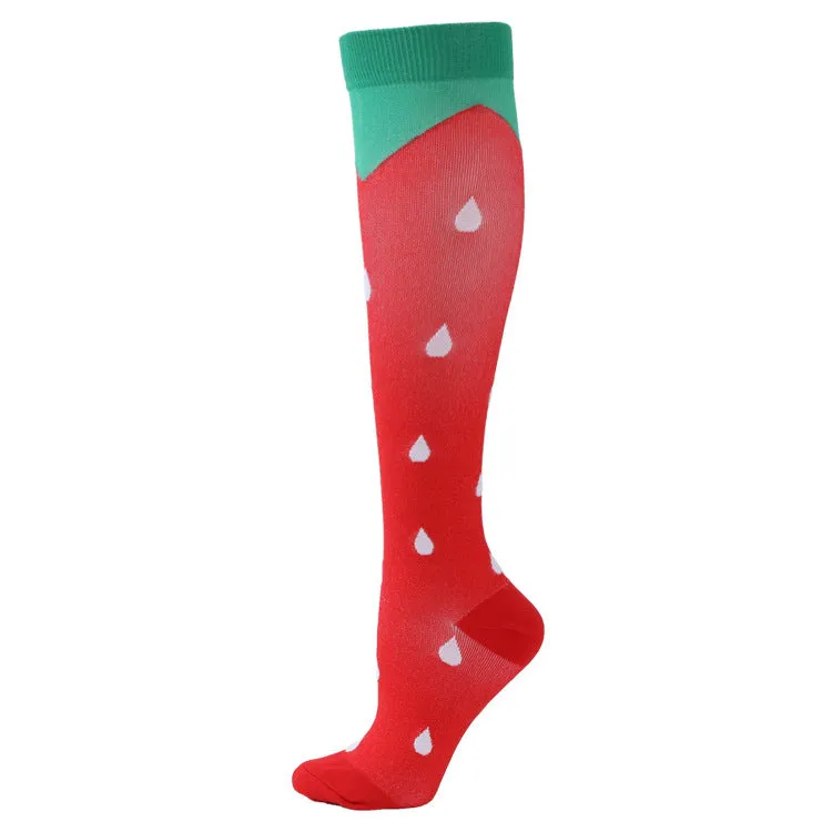Sports Compression Socks Pattern Stretch Stockings