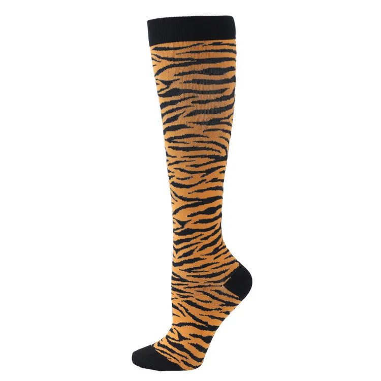 Sports Compression Socks Pattern Stretch Stockings