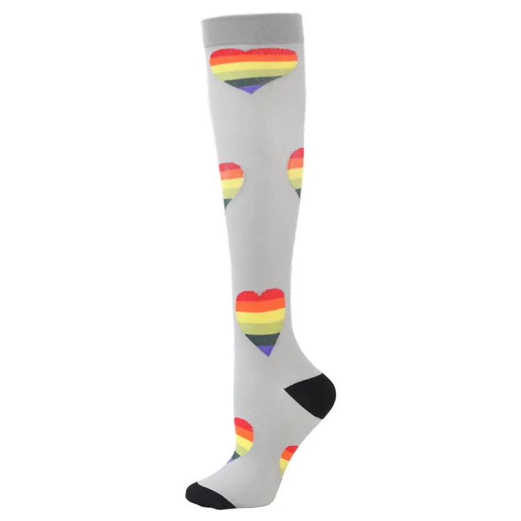 Sports Compression Socks Pattern Stretch Stockings