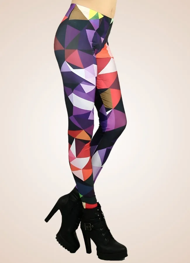 Steampunk Mozaic Pattern Legging