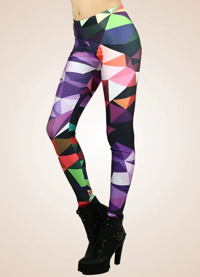 Steampunk Mozaic Pattern Legging