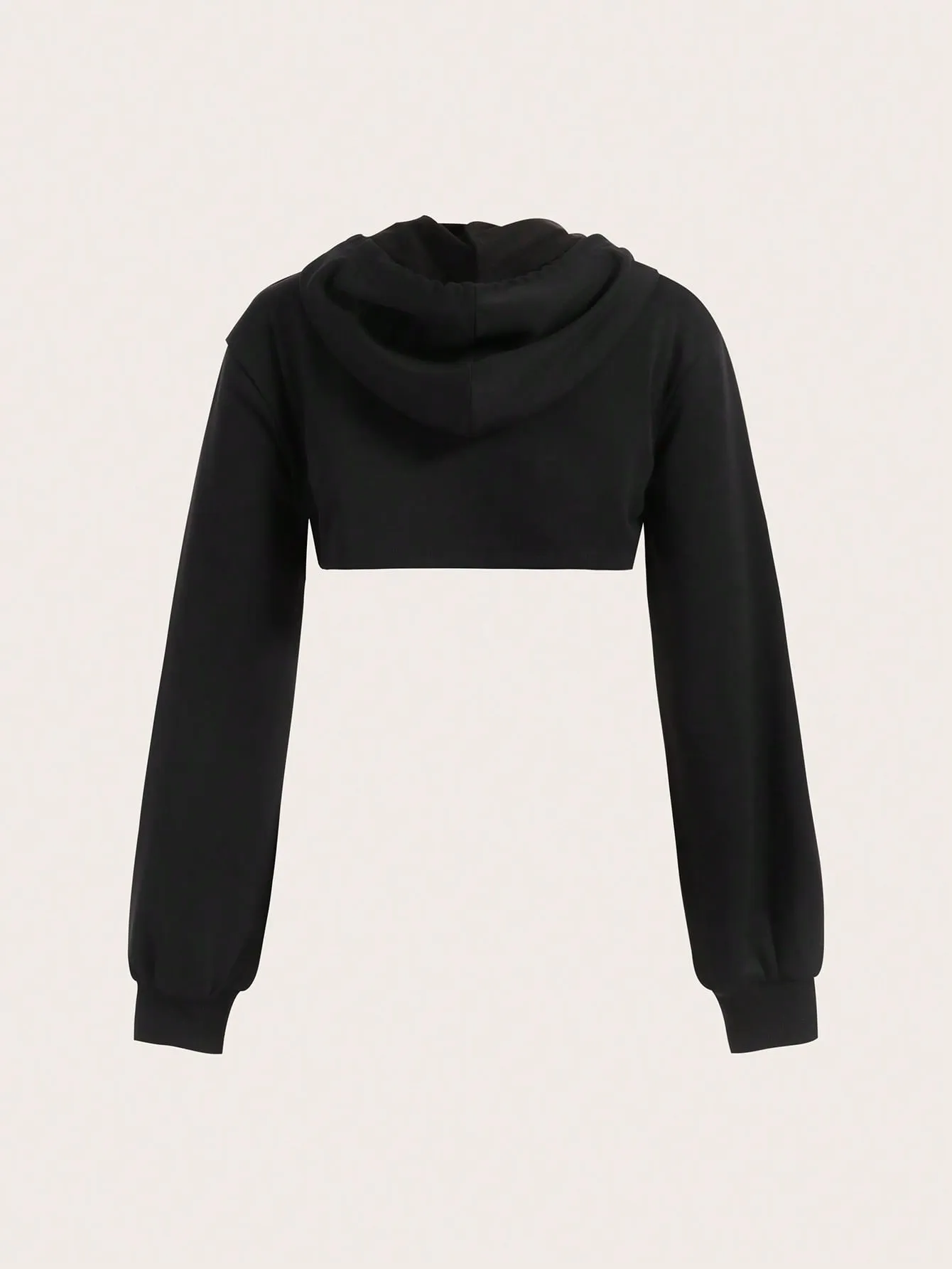 Sudadera Crop con Capucha y Cremallera - Cherry Vibes CR