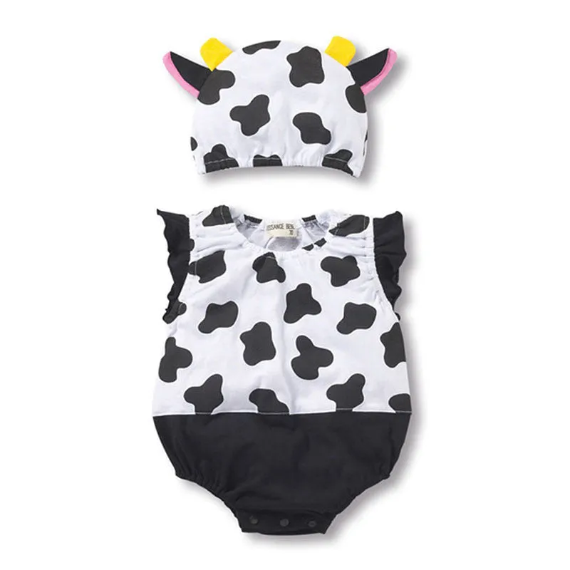 Summer born Sleeveless Baby Girls Jumpsuits Clothing Sets (Romper Hat 2 pcs) Infant Baby Boys Clothes Babies Rompers