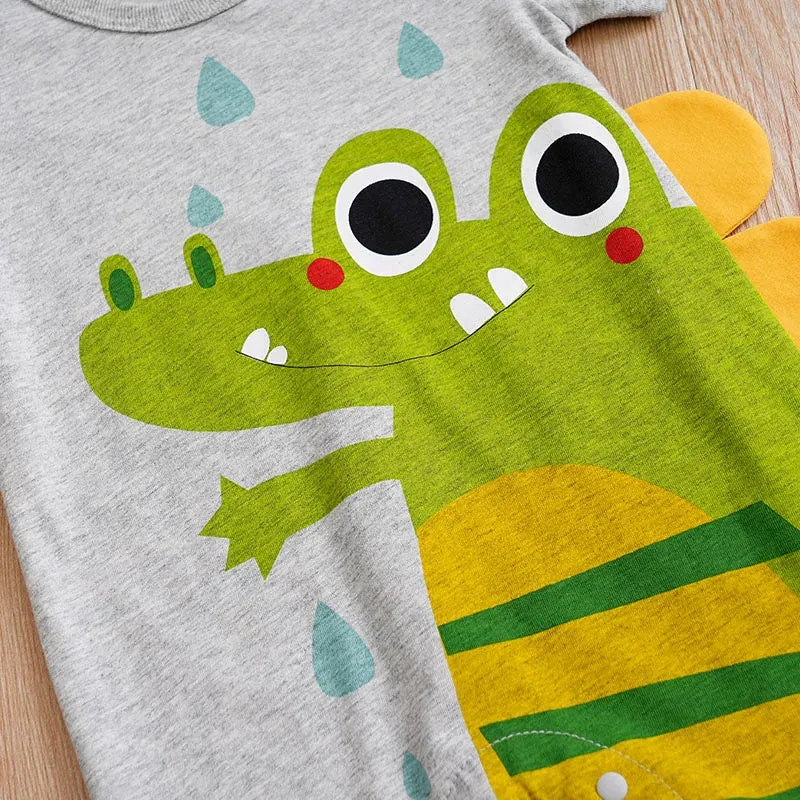 Summer Boys And Girls Cute Cartoon 3d Printed Suit