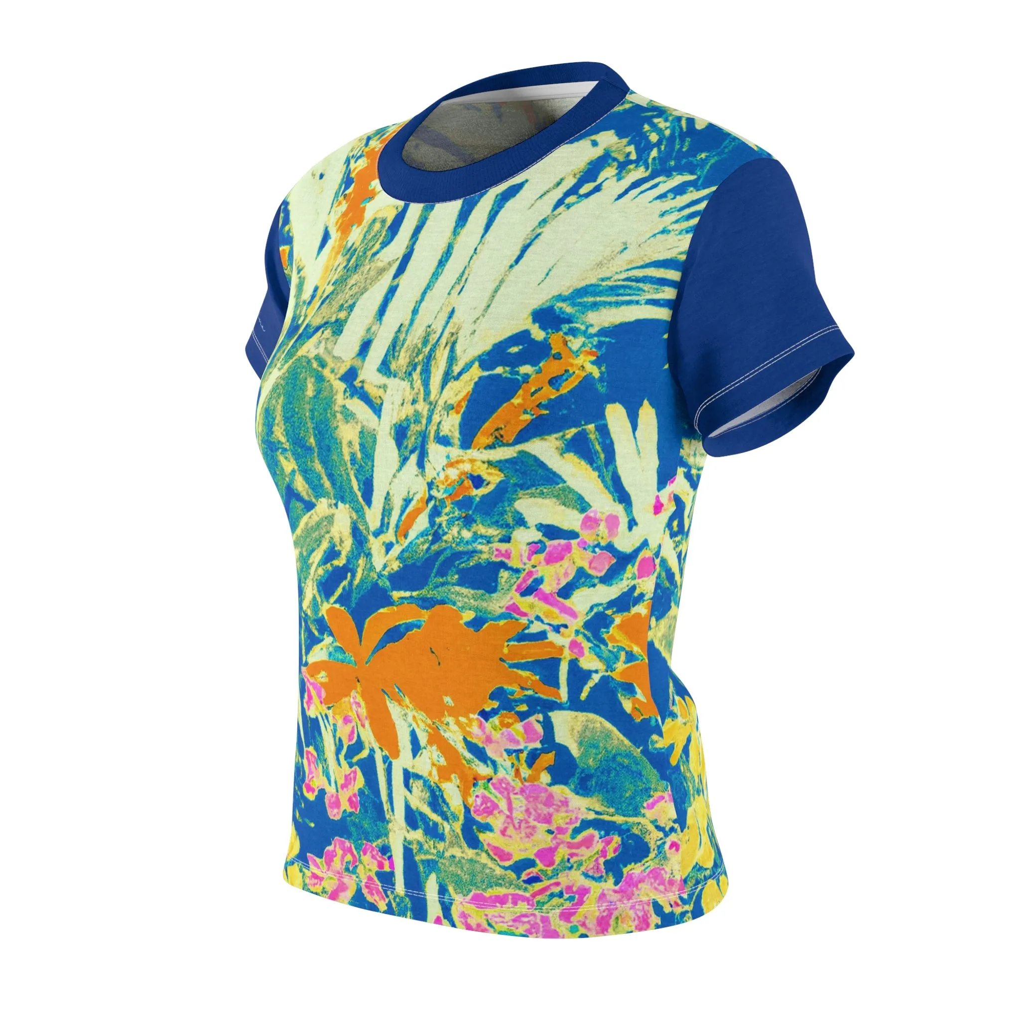 T-Shirt, Blue Warhol Garden