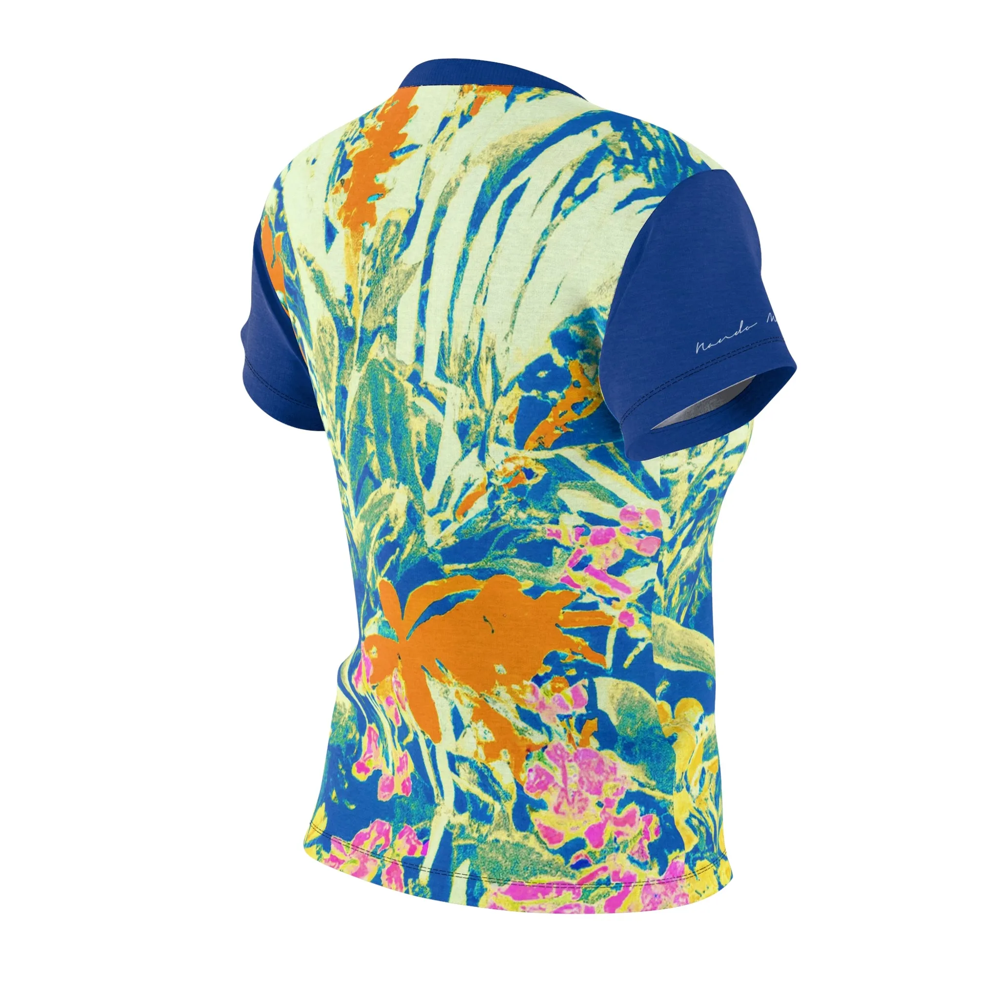 T-Shirt, Blue Warhol Garden