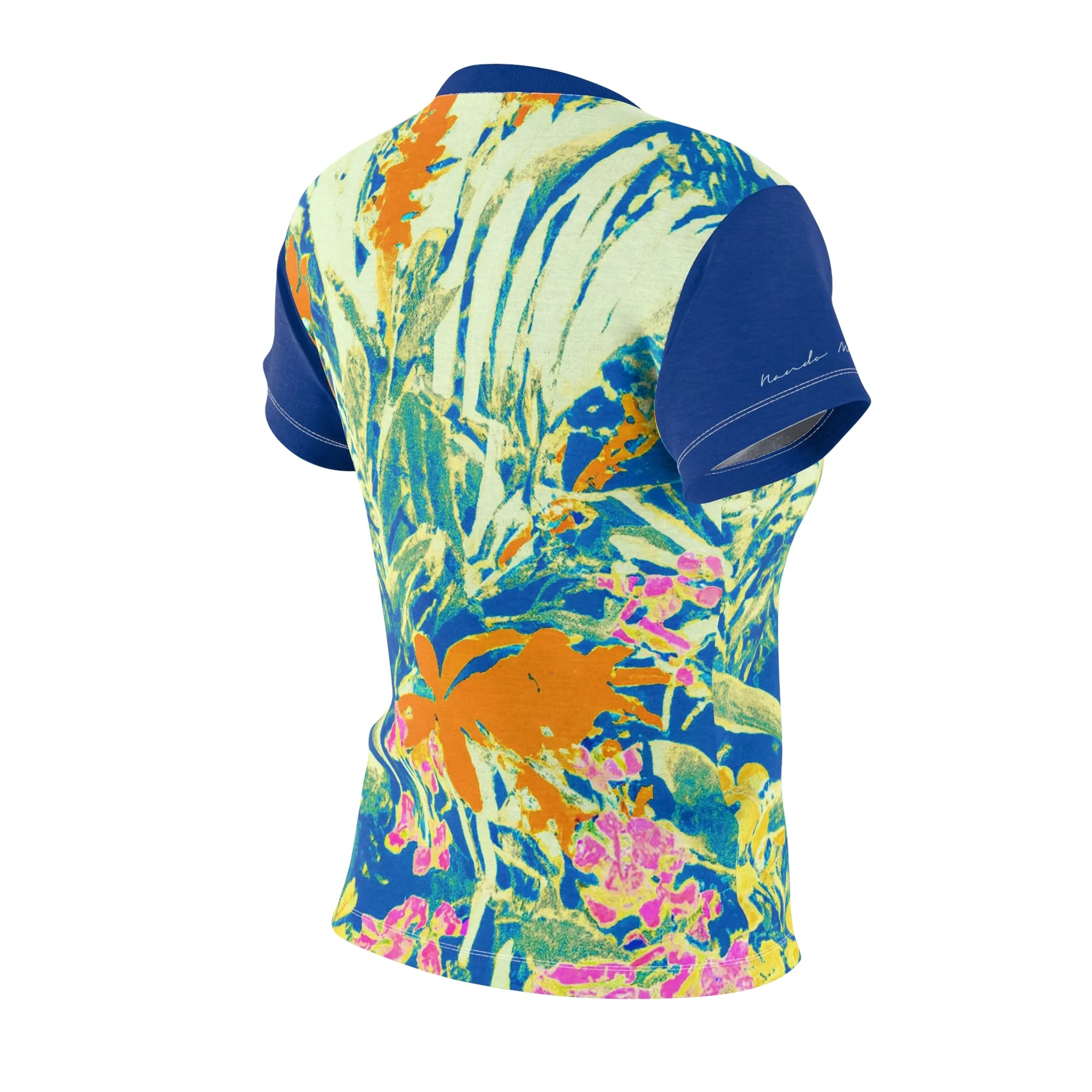 T-Shirt, Blue Warhol Garden