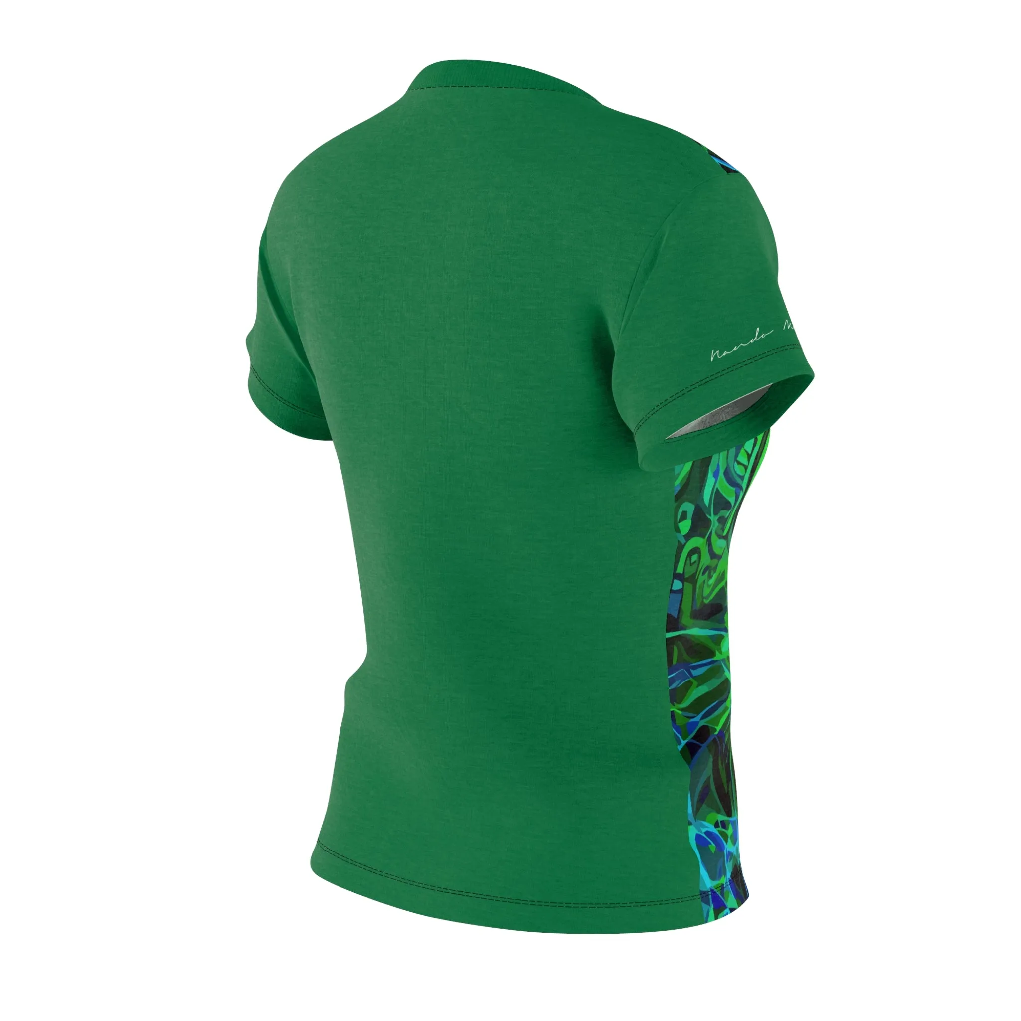 T-Shirt, Dark Green Kitty