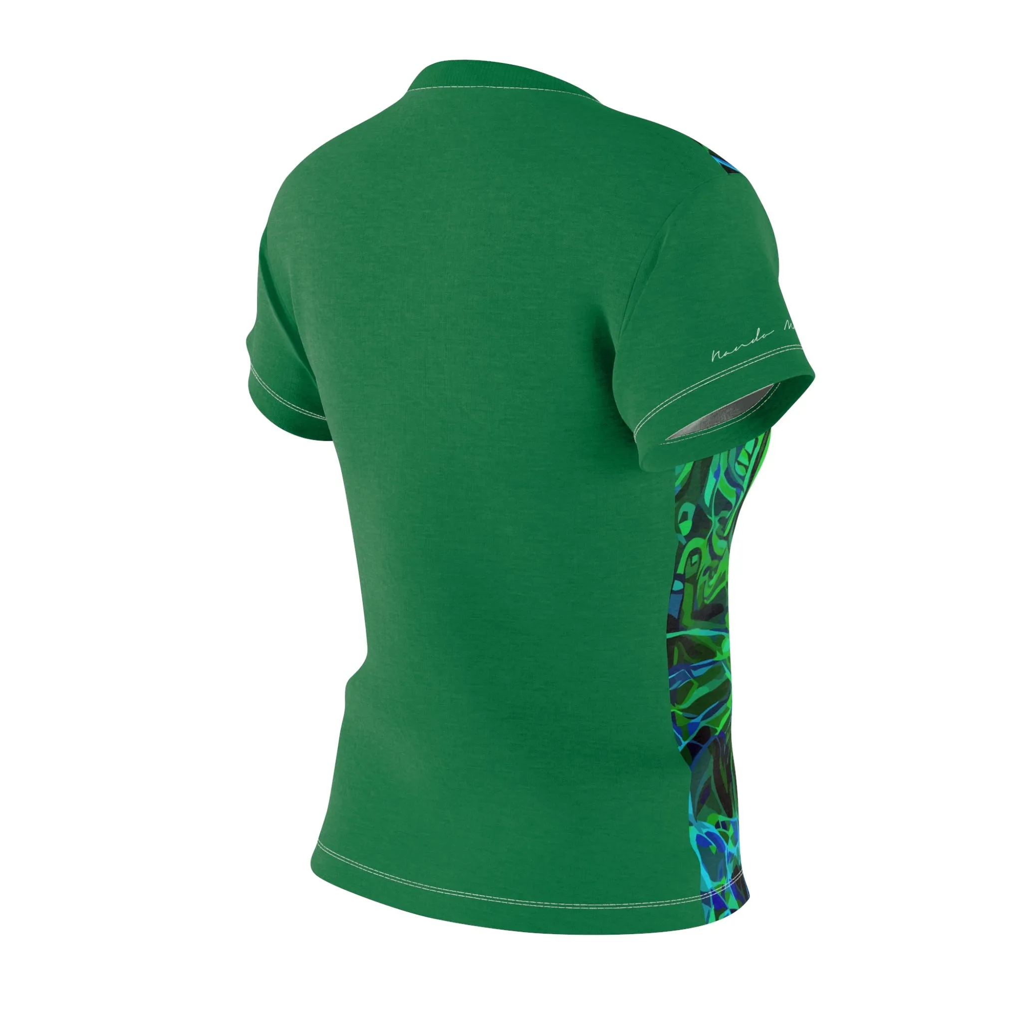 T-Shirt, Dark Green Kitty