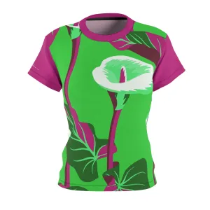 T-Shirt, Dark Pink Garden