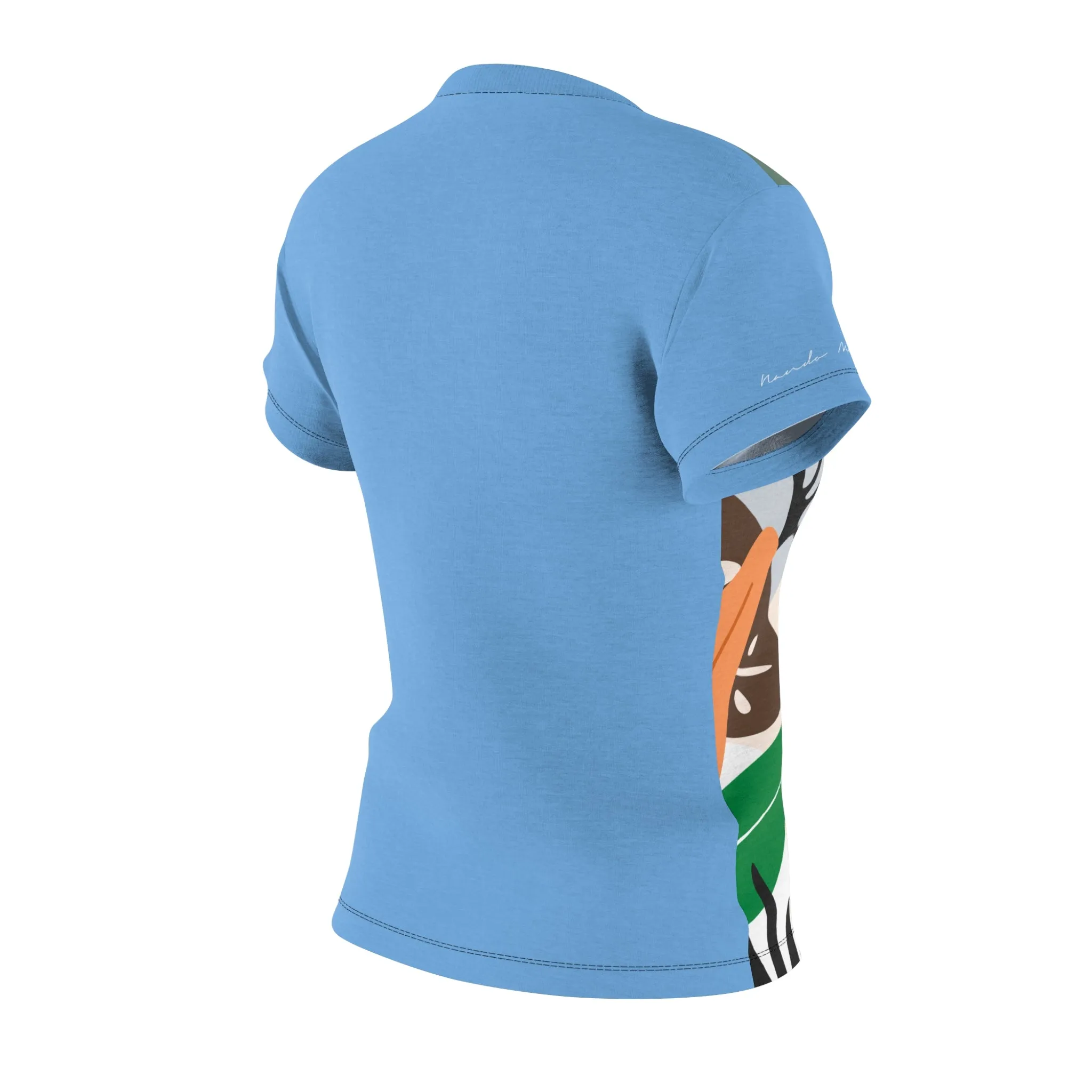 T-Shirt, Light Blue Foliage