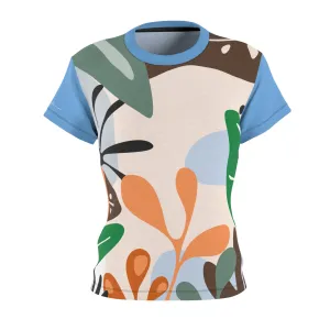 T-Shirt, Light Blue Foliage