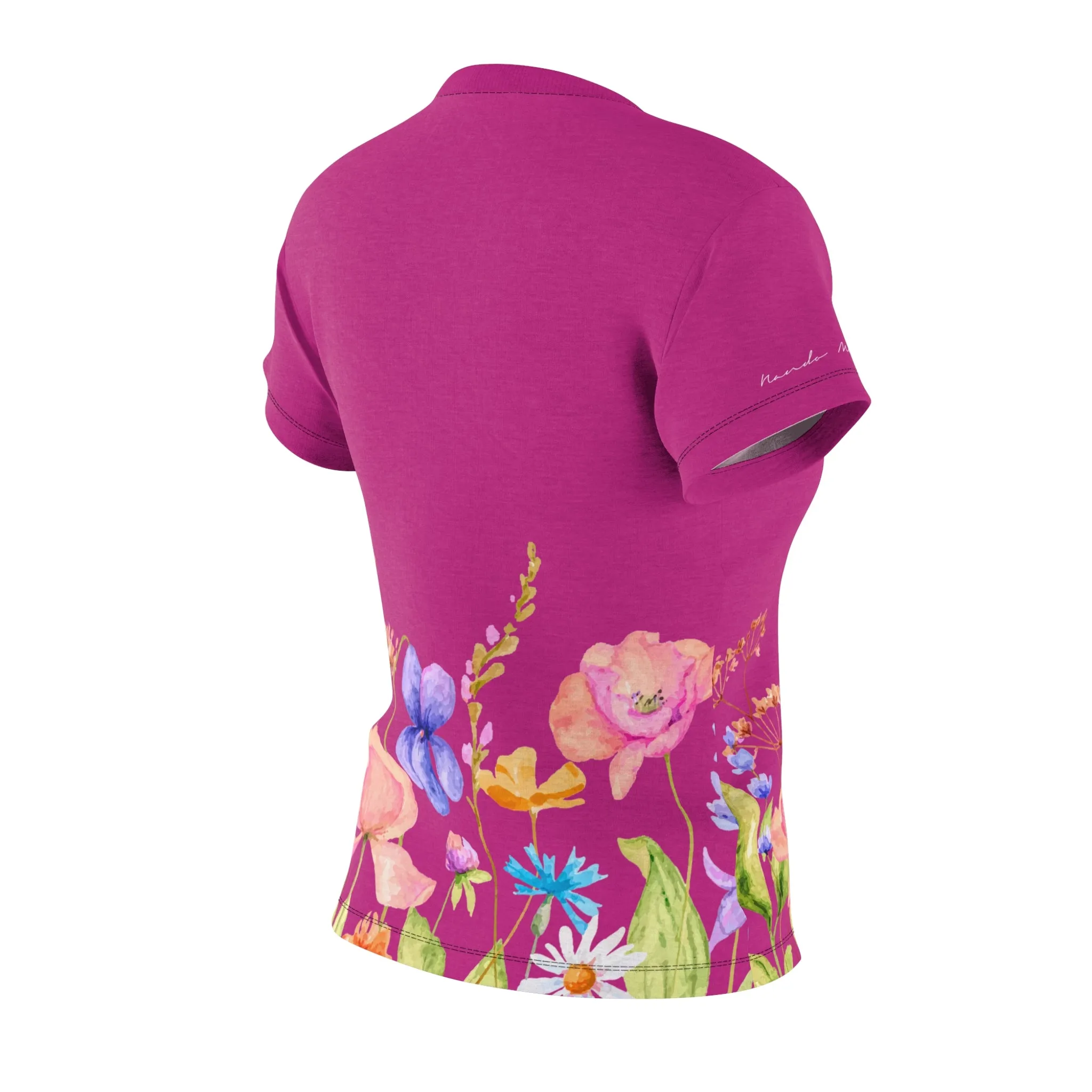T-Shirt, Pink Spring Garden