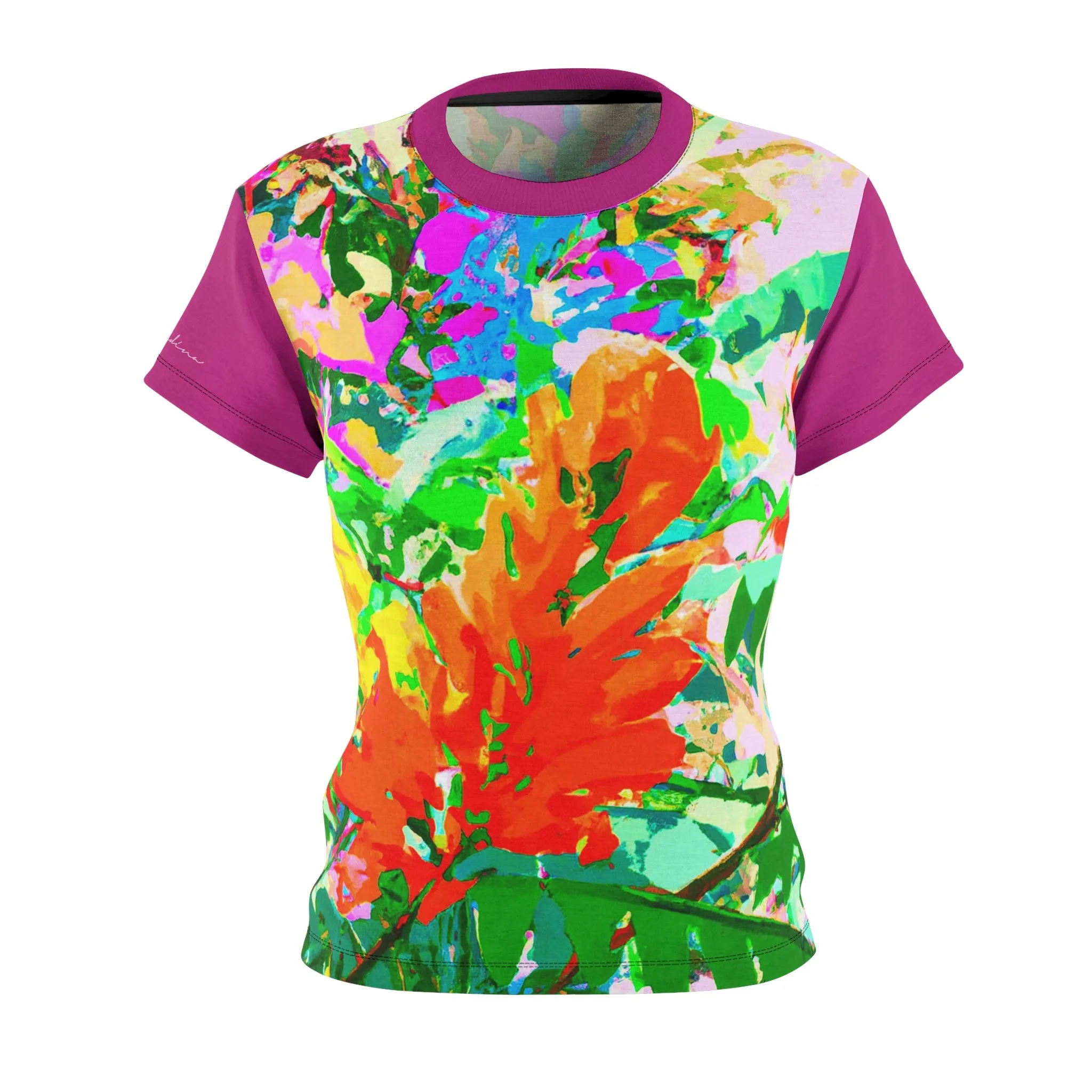 T-Shirt, Pink Warhol Garden