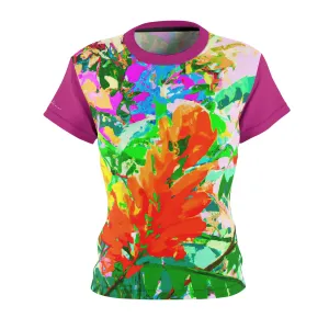 T-Shirt, Pink Warhol Garden