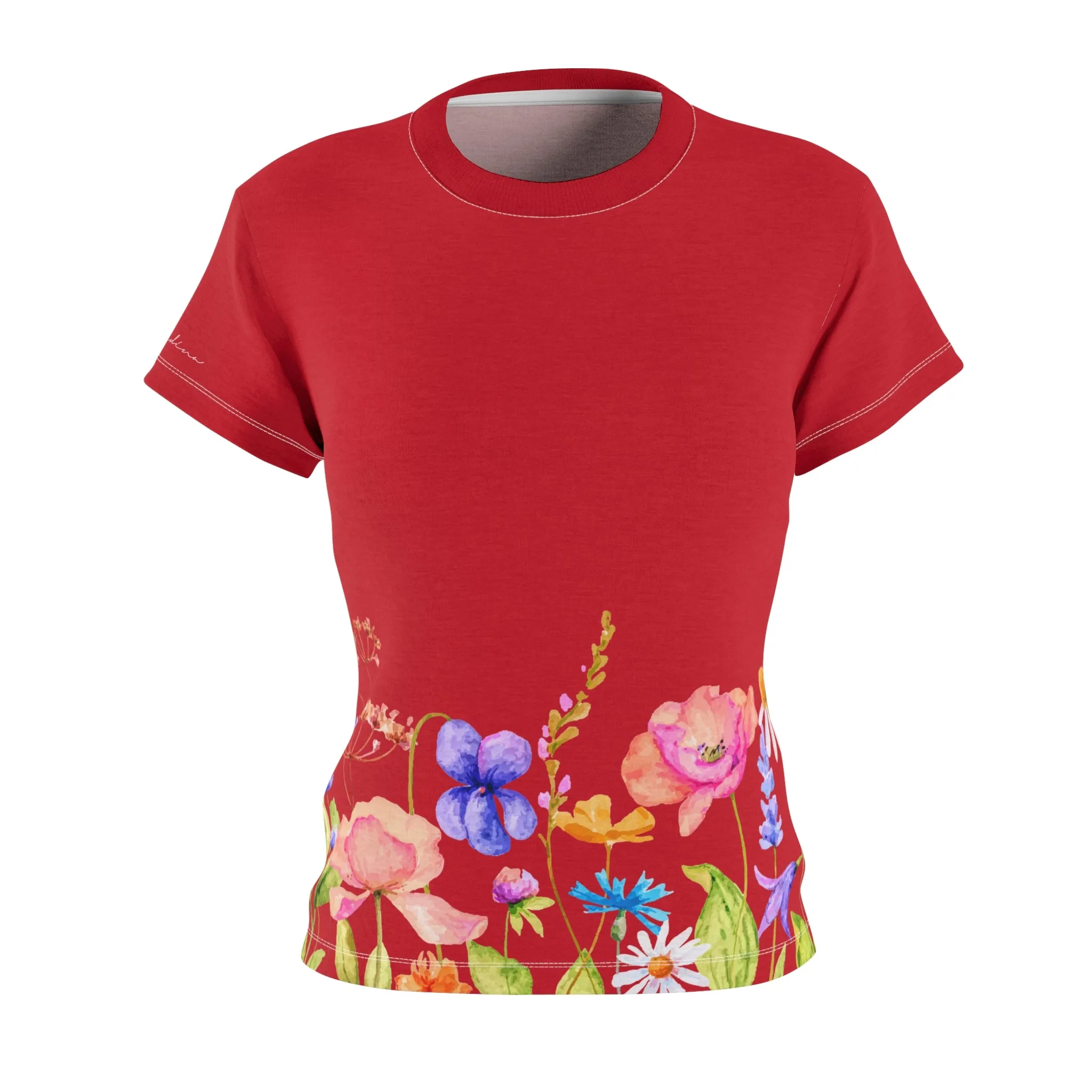 T-Shirt, Red Spring Garden