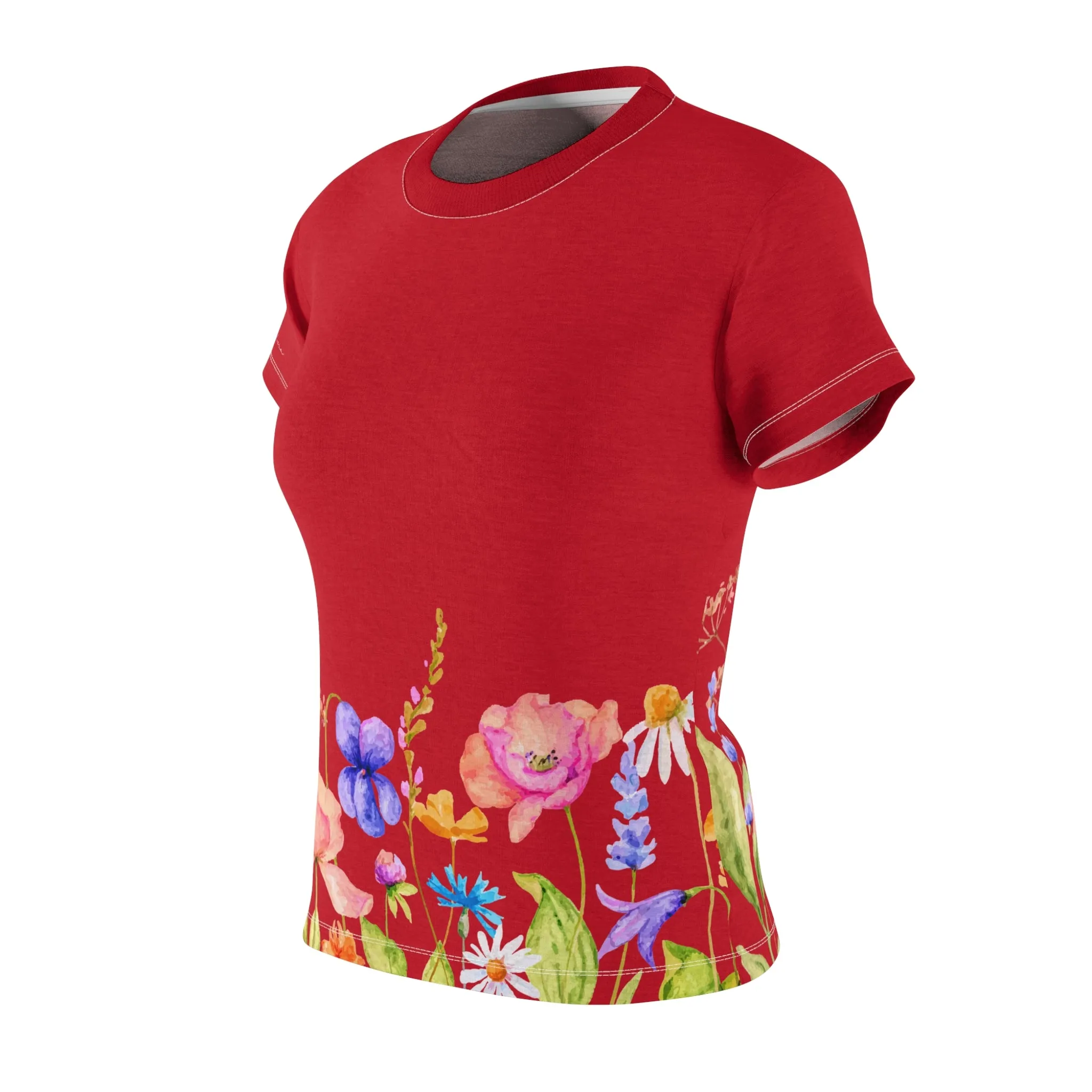 T-Shirt, Red Spring Garden