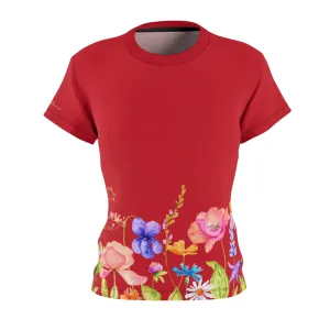 T-Shirt, Red Spring Garden