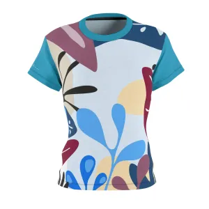 T-Shirt, Turquoise Foliage