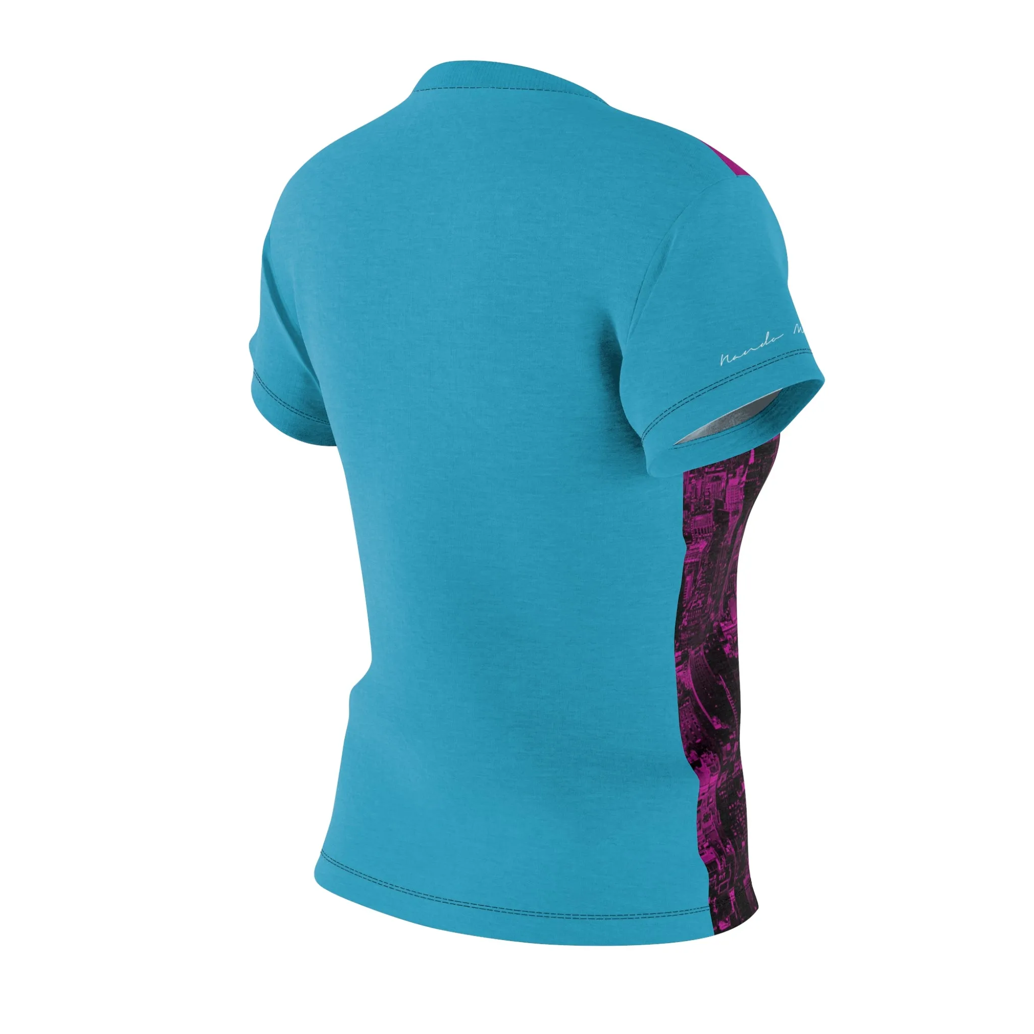 T-Shirt, Turquoise Pink NYC