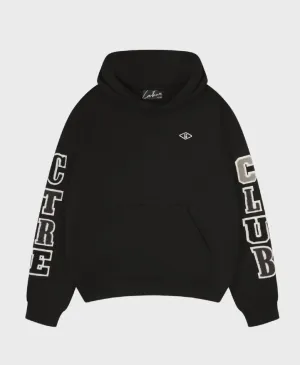 The Couture Club Multibadge Chenille Hoodie Black