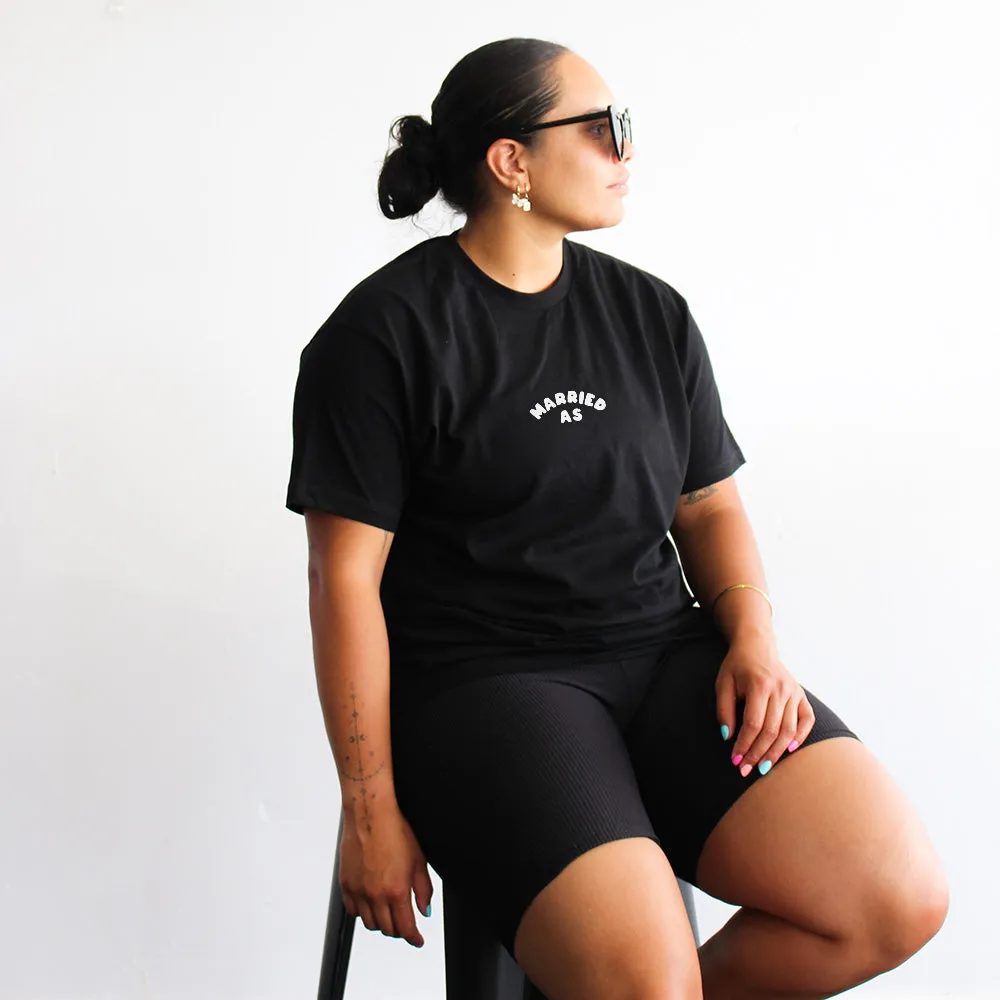 Til Death Do Us Part Tee | White on Black