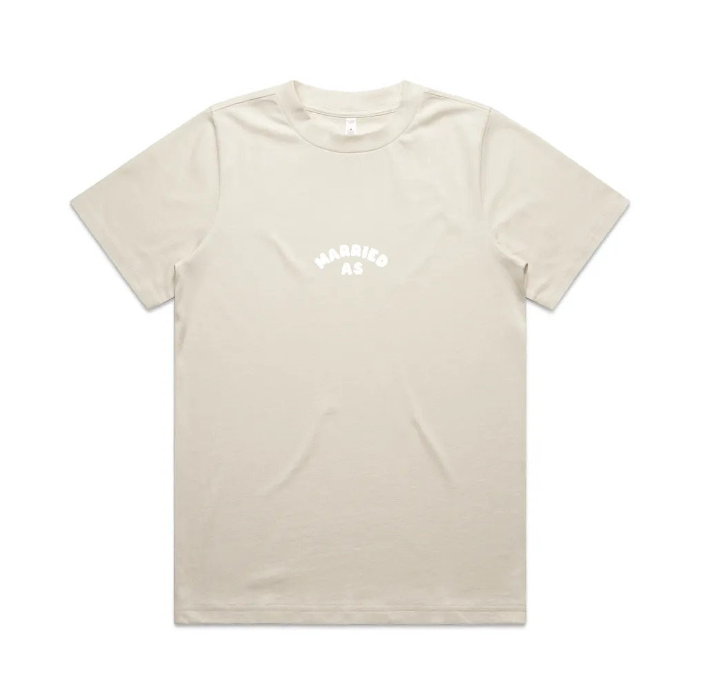 Til Death Do Us Part Tee | White on Ecru