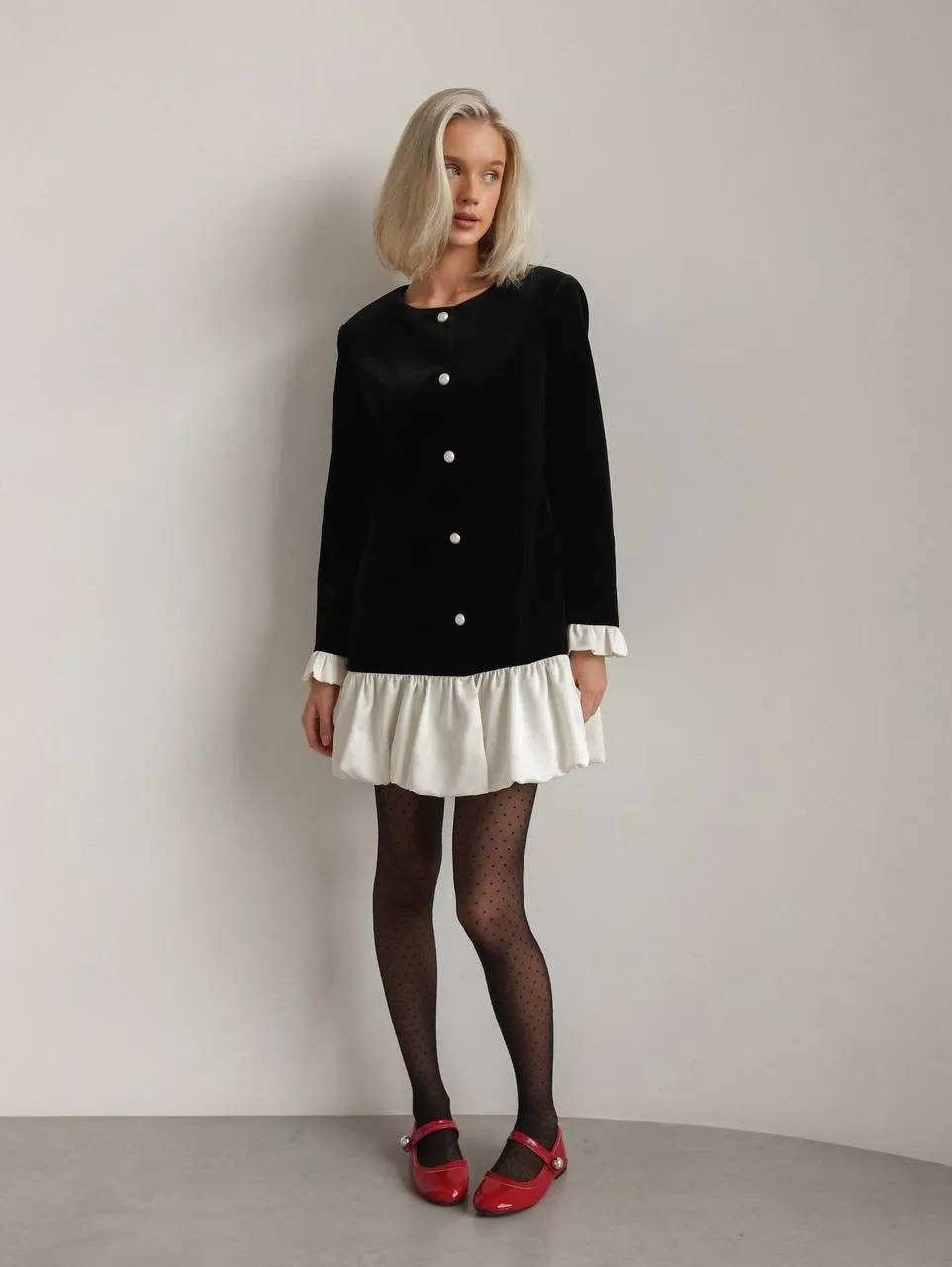 Velvet Elegance Mini Dress