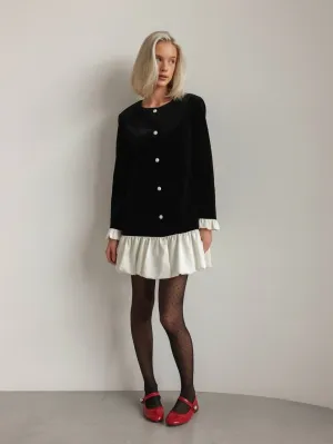 Velvet Elegance Mini Dress