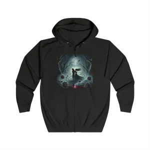 Venomous Sin Poisoned Embrace Uncuffed Unisex Full Zip Hoodie