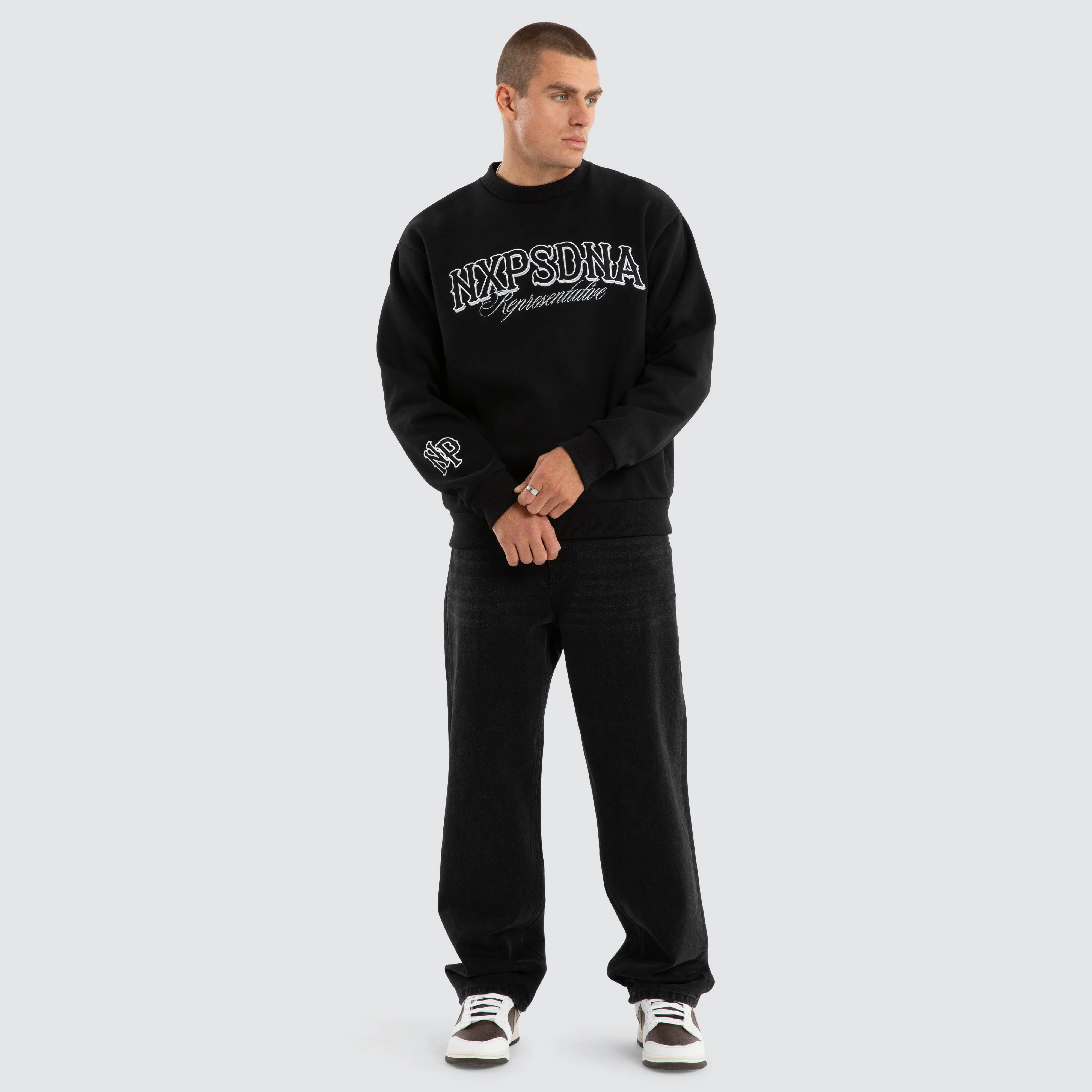 Warrior Relaxed Sweater Jet Black