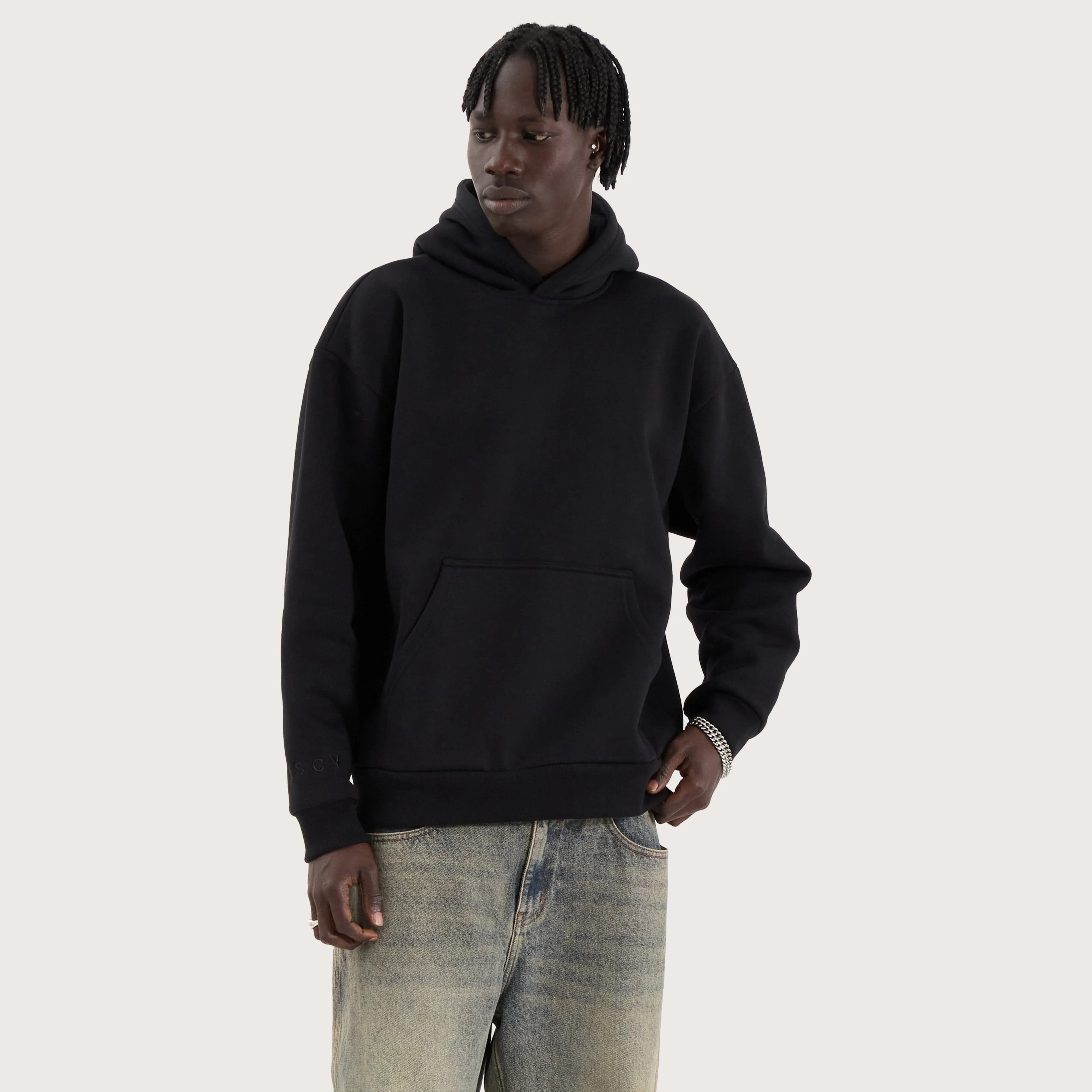 Weyburn Relaxed Hoodie Jet Black