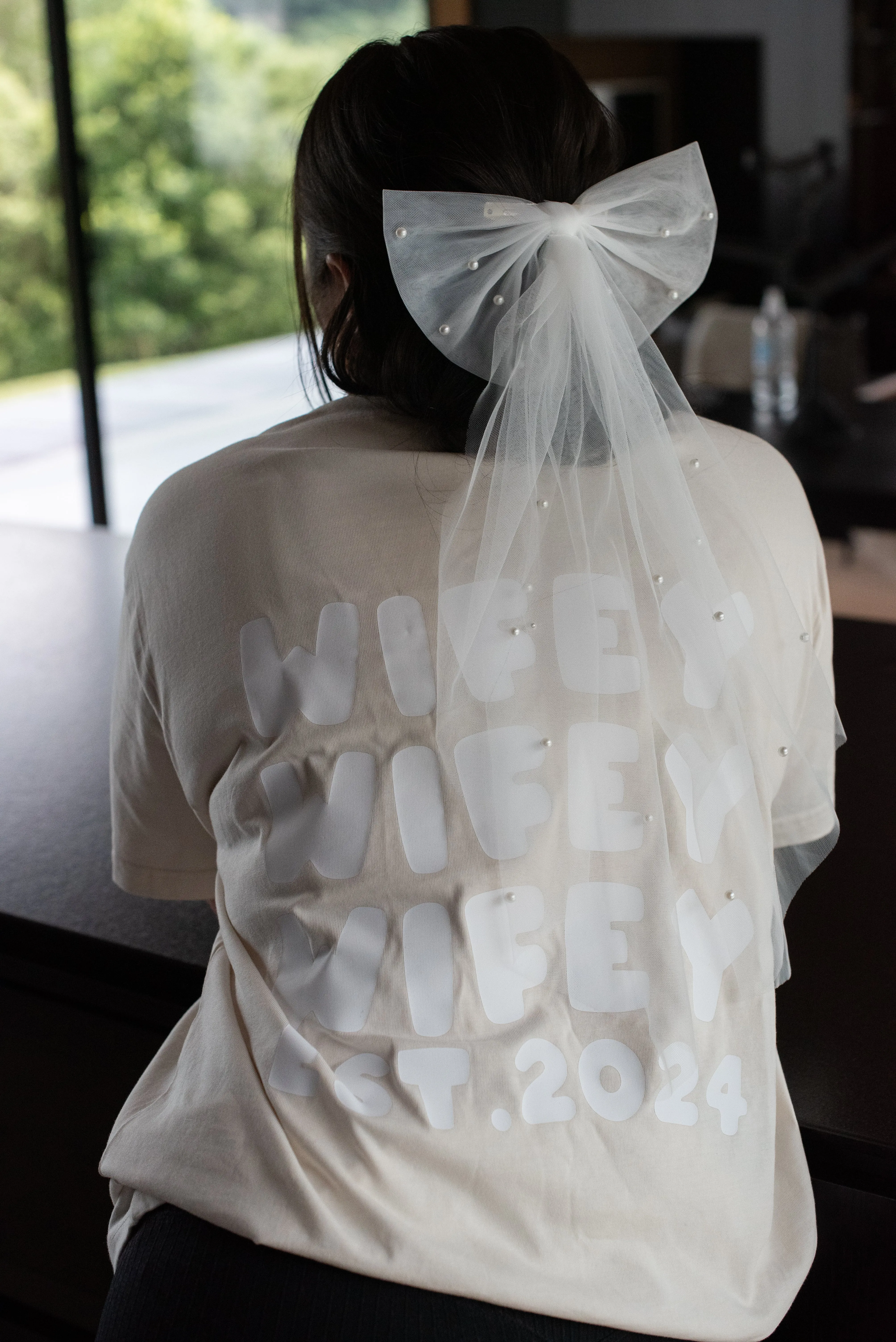 Wifey Tee | White on Ecru