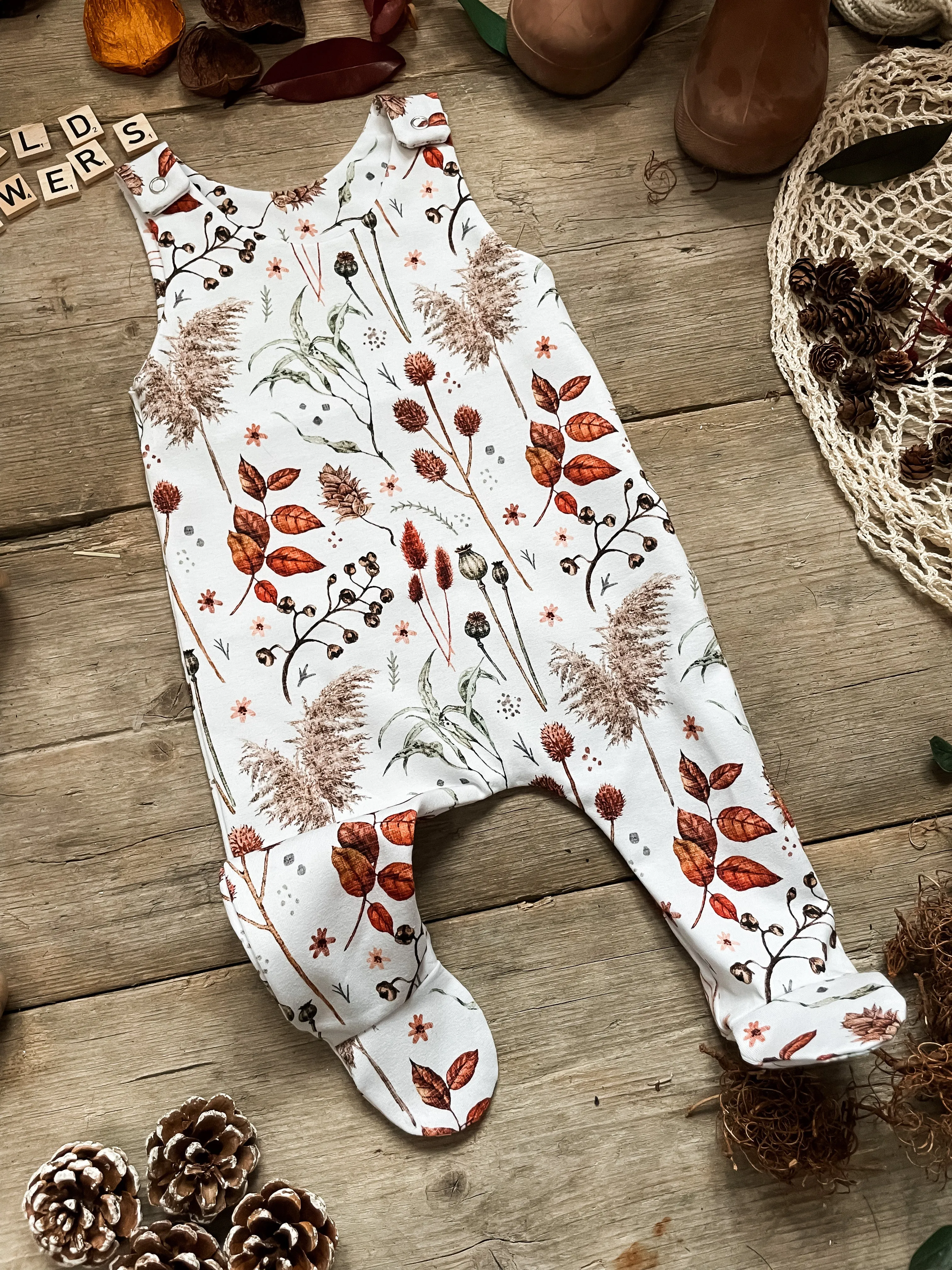 Wildflowers Footed Romper