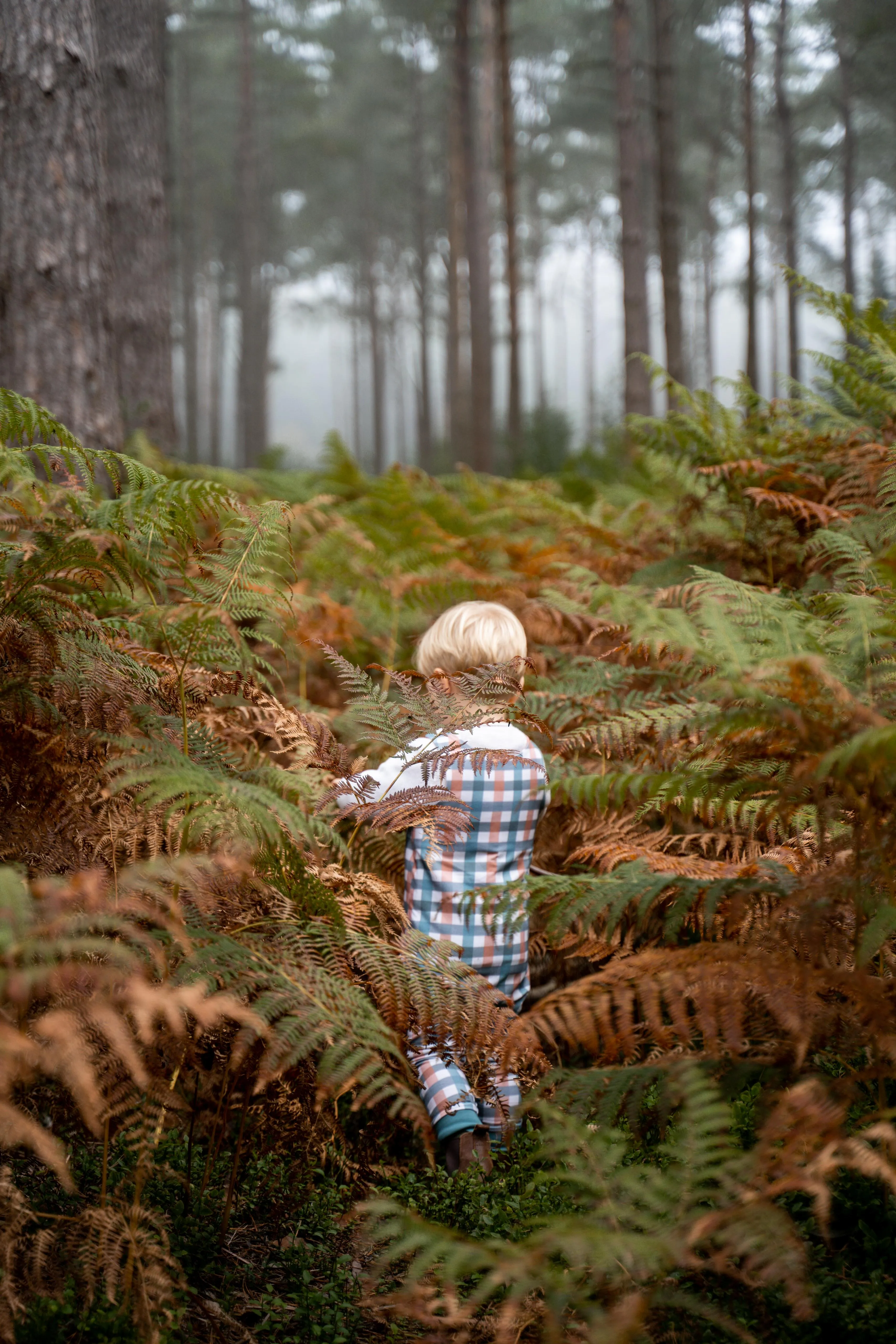 Winter Check Romper
