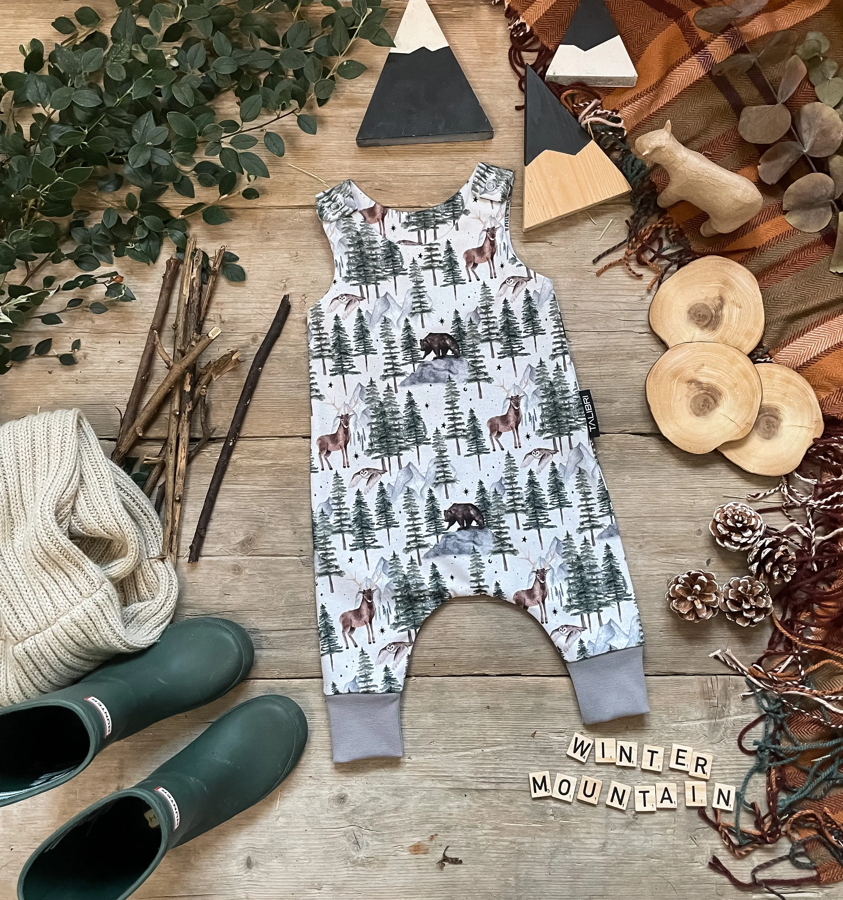 Winter Mountain Romper