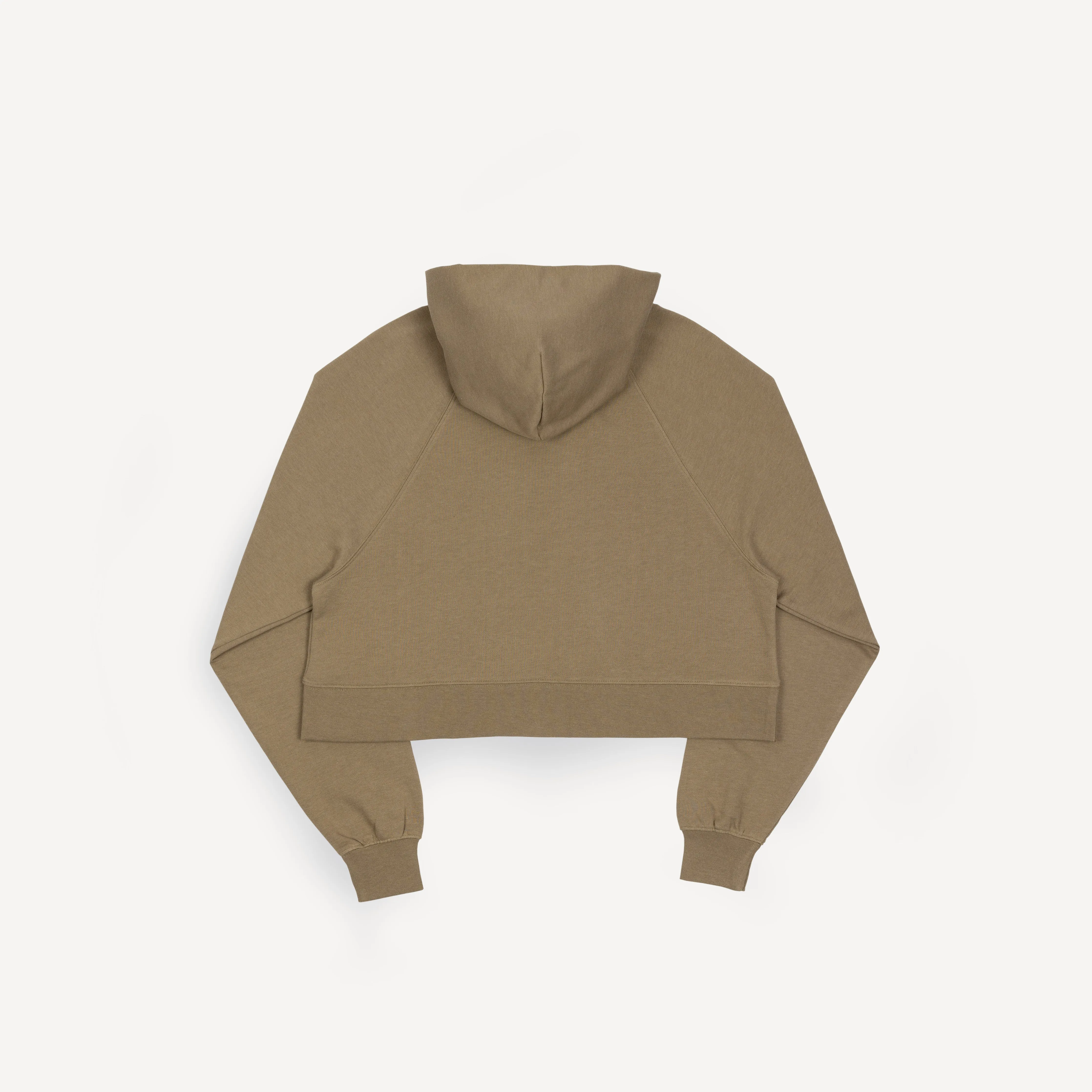 Womens Oversized Raglan Fleece Cropped Hoodie - Elmwood