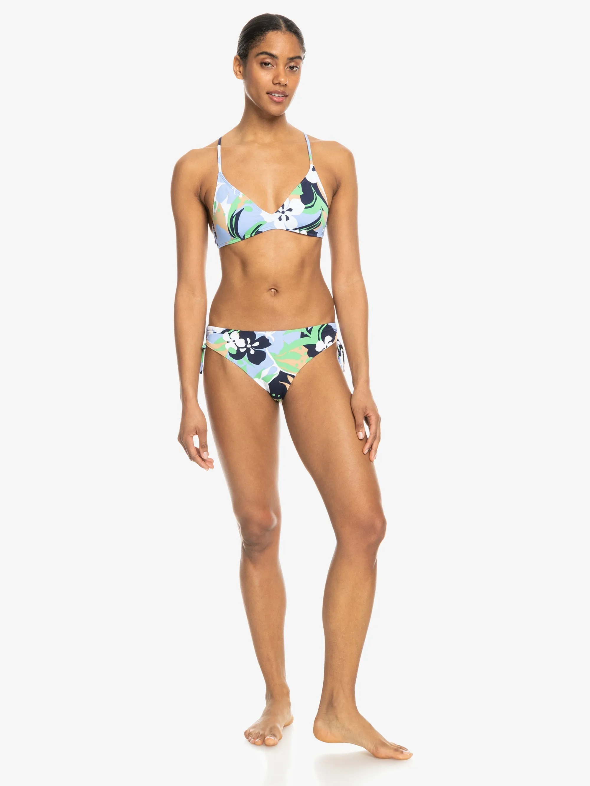 Womens Printed Beach Classics Hispter Ties Bikini Bottoms