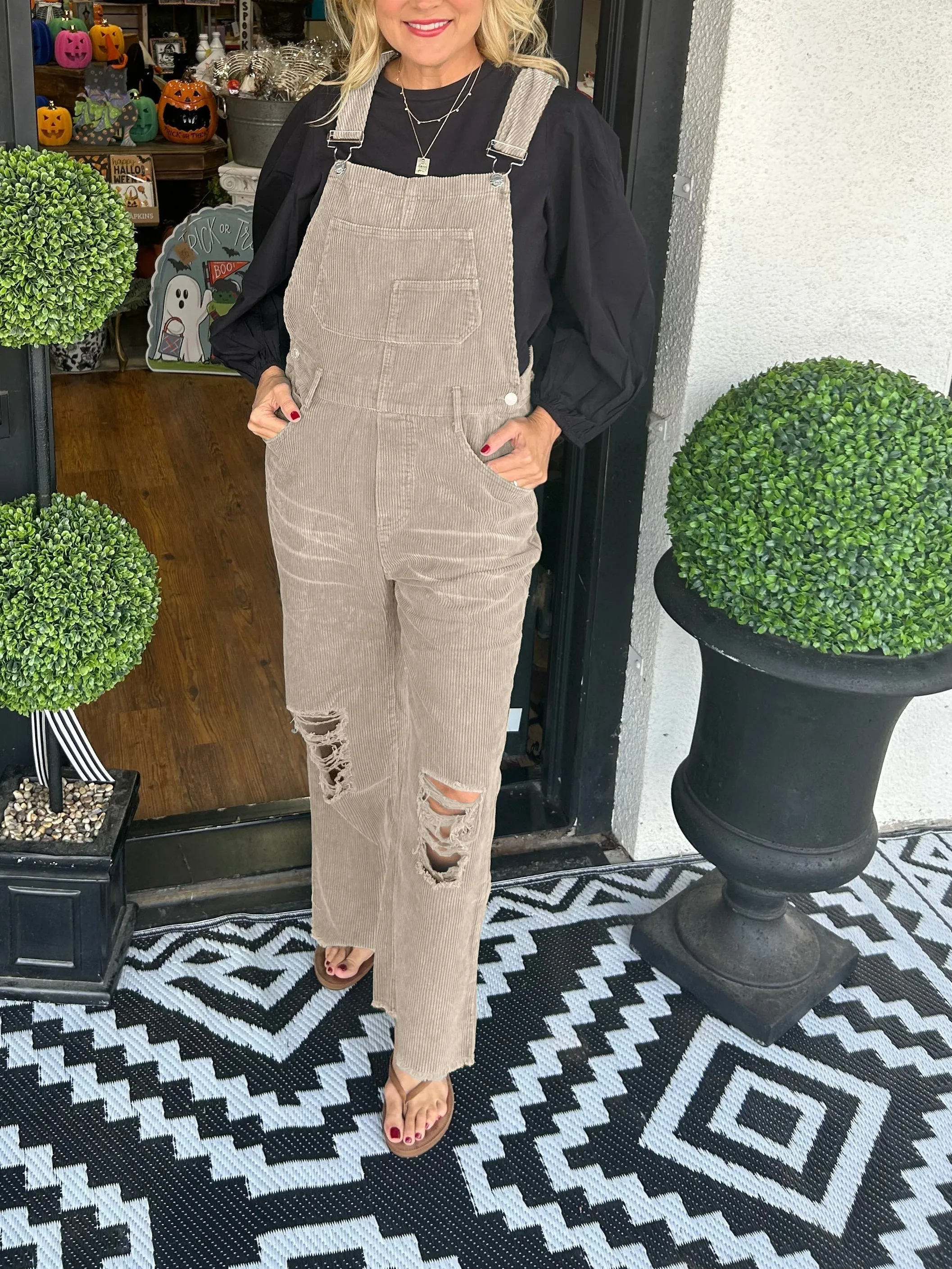 Women's Ripped Overalls Jumpsuit (Buy 2 Free Shipping)