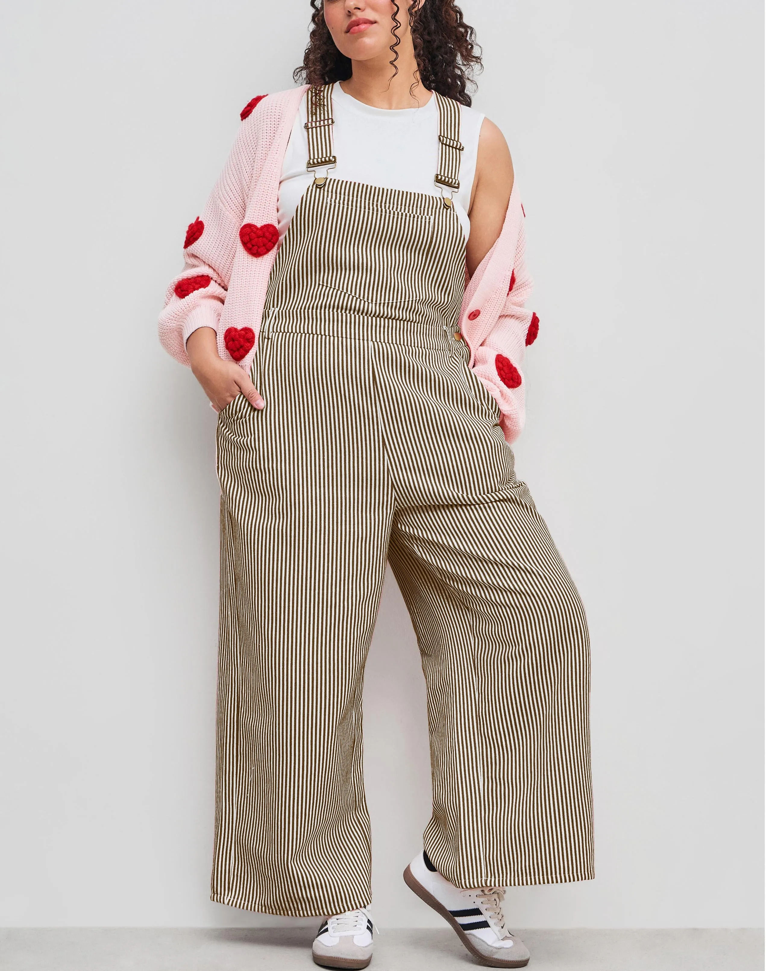 Women's Striped Wide Leg Overalls (Buy 2 Free Shipping)
