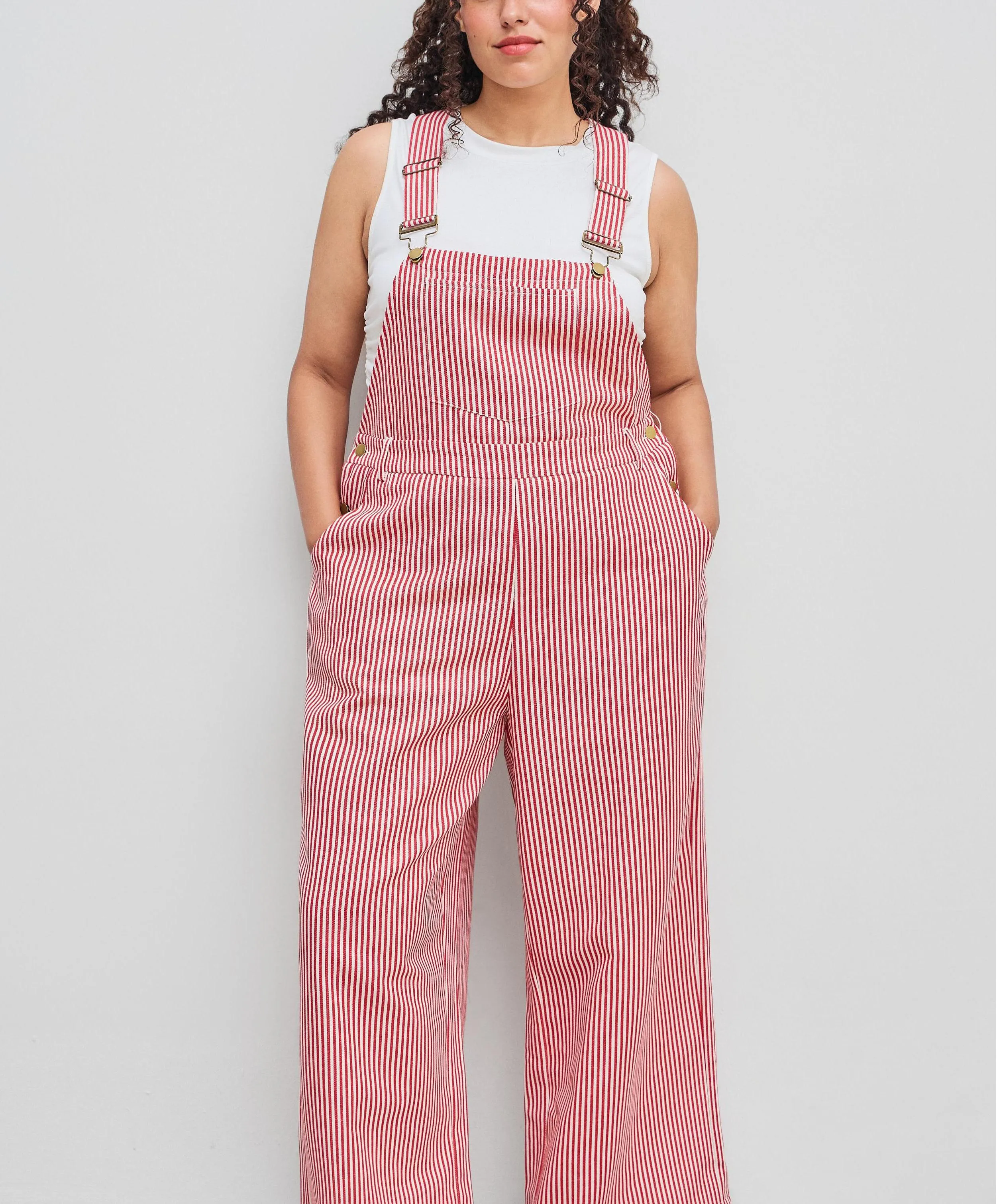 Women's Striped Wide Leg Overalls (Buy 2 Free Shipping)
