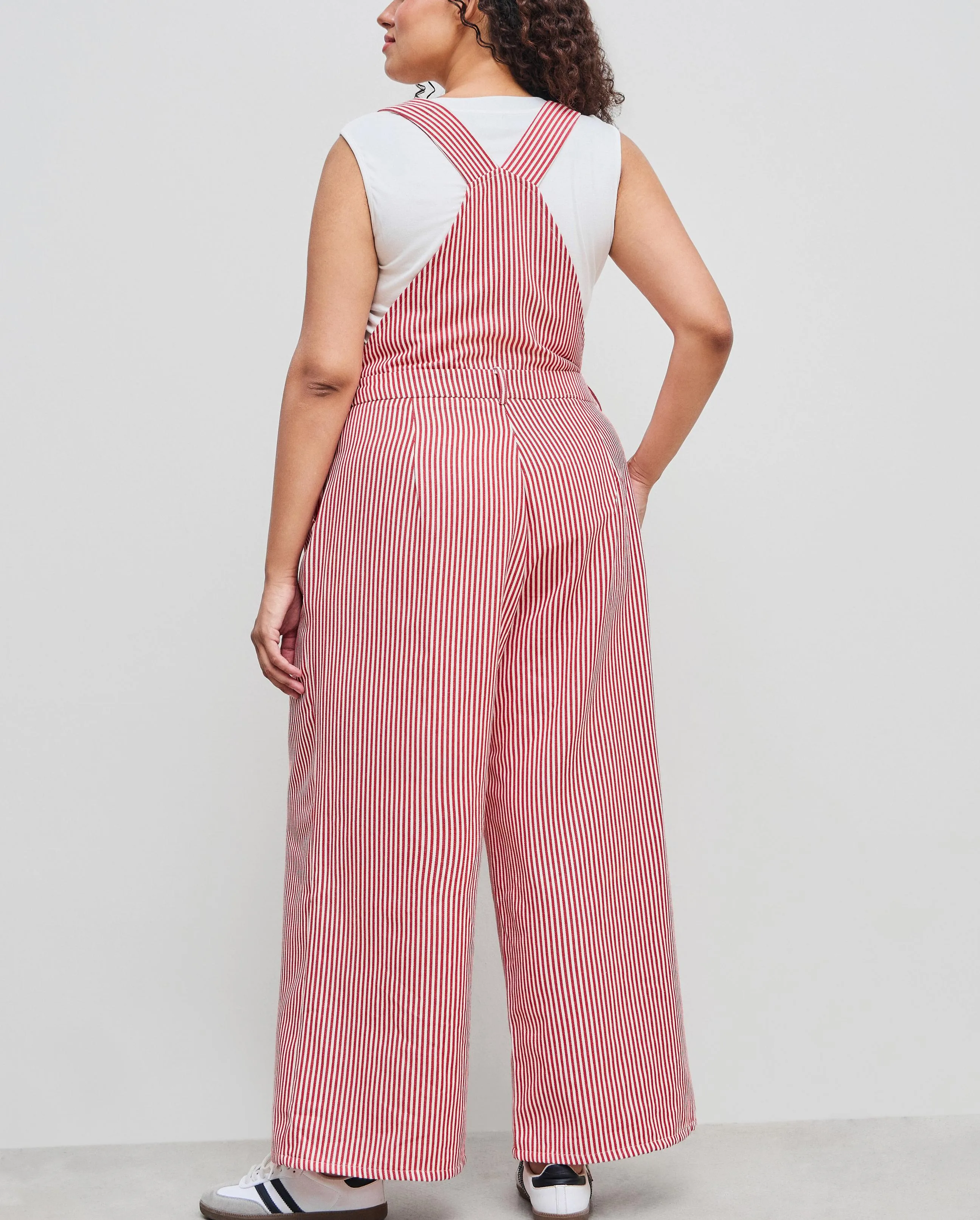 Women's Striped Wide Leg Overalls (Buy 2 Free Shipping)