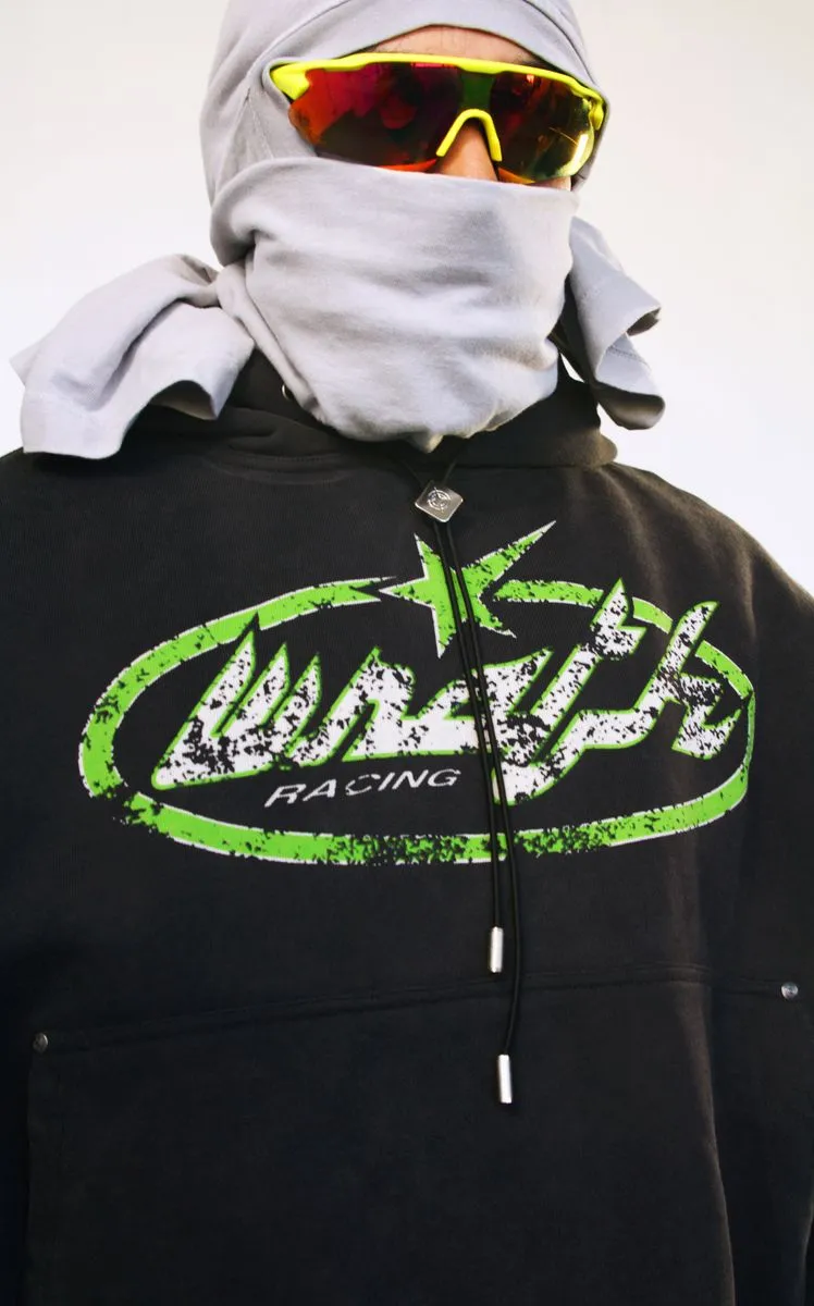 Wrathboy VIPER CROPPED HOODIE (BLACK)