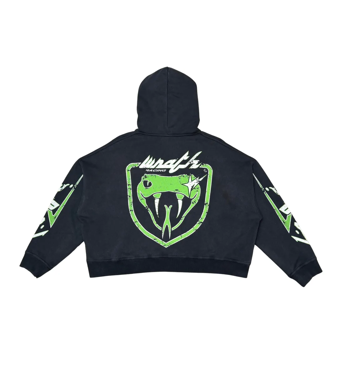 Wrathboy VIPER CROPPED HOODIE (BLACK)