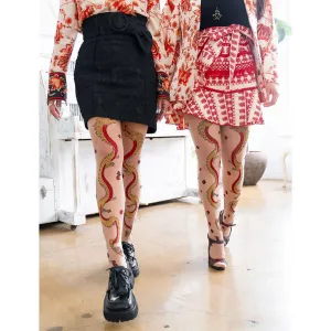 Year of the Dragon Sheer Tights