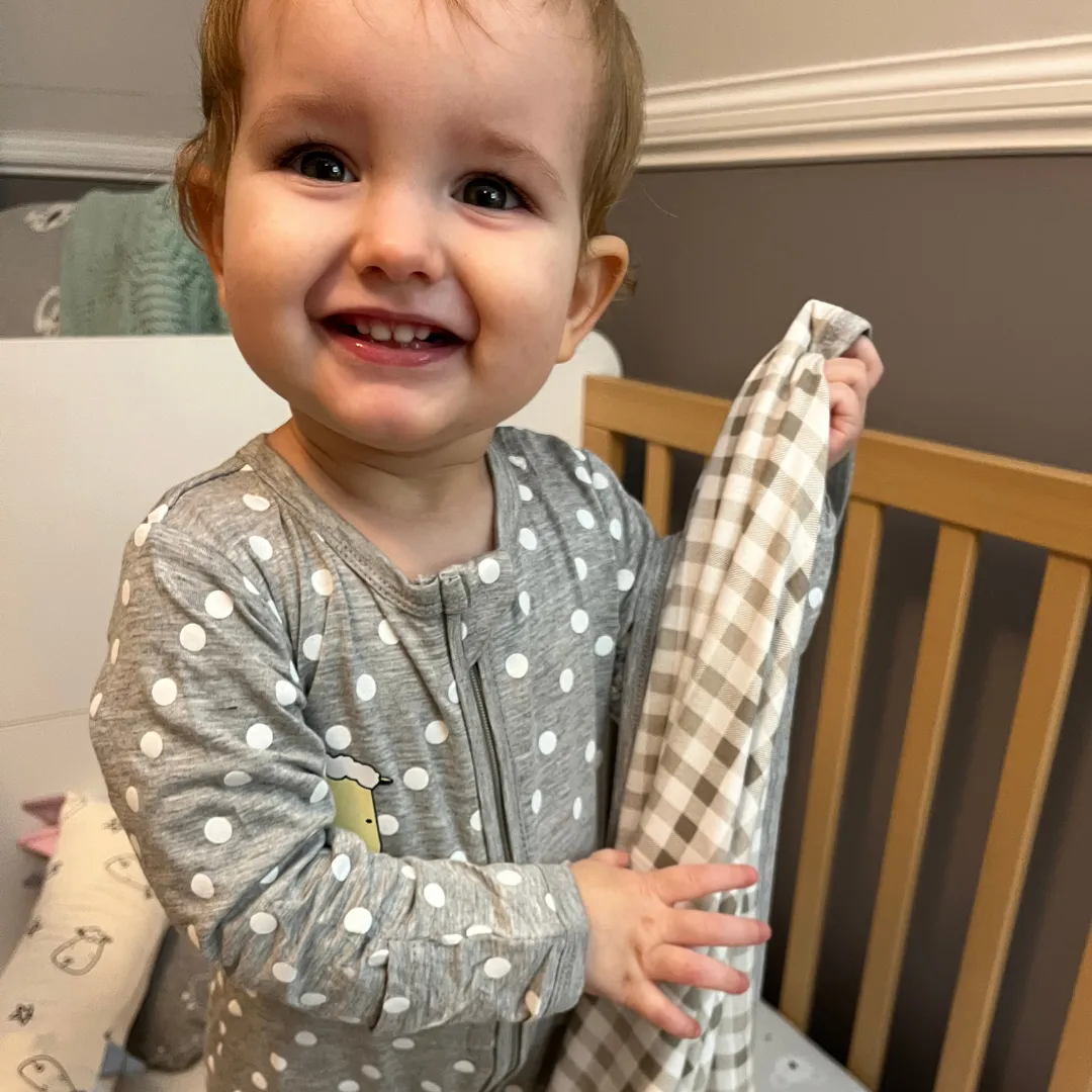 Zip Romper - Polka Dot Grey